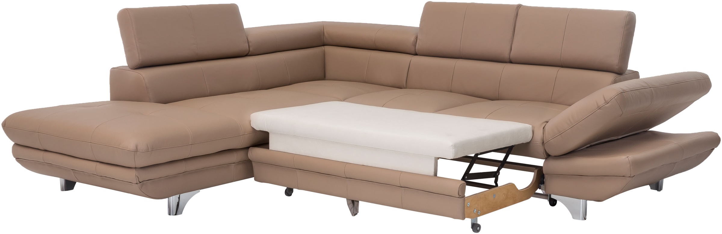 COTTA Ecksofa »Enterprise L-Form«, mit Arm- & Kopfteilverstellung, wahlweise mit Bettfunktion