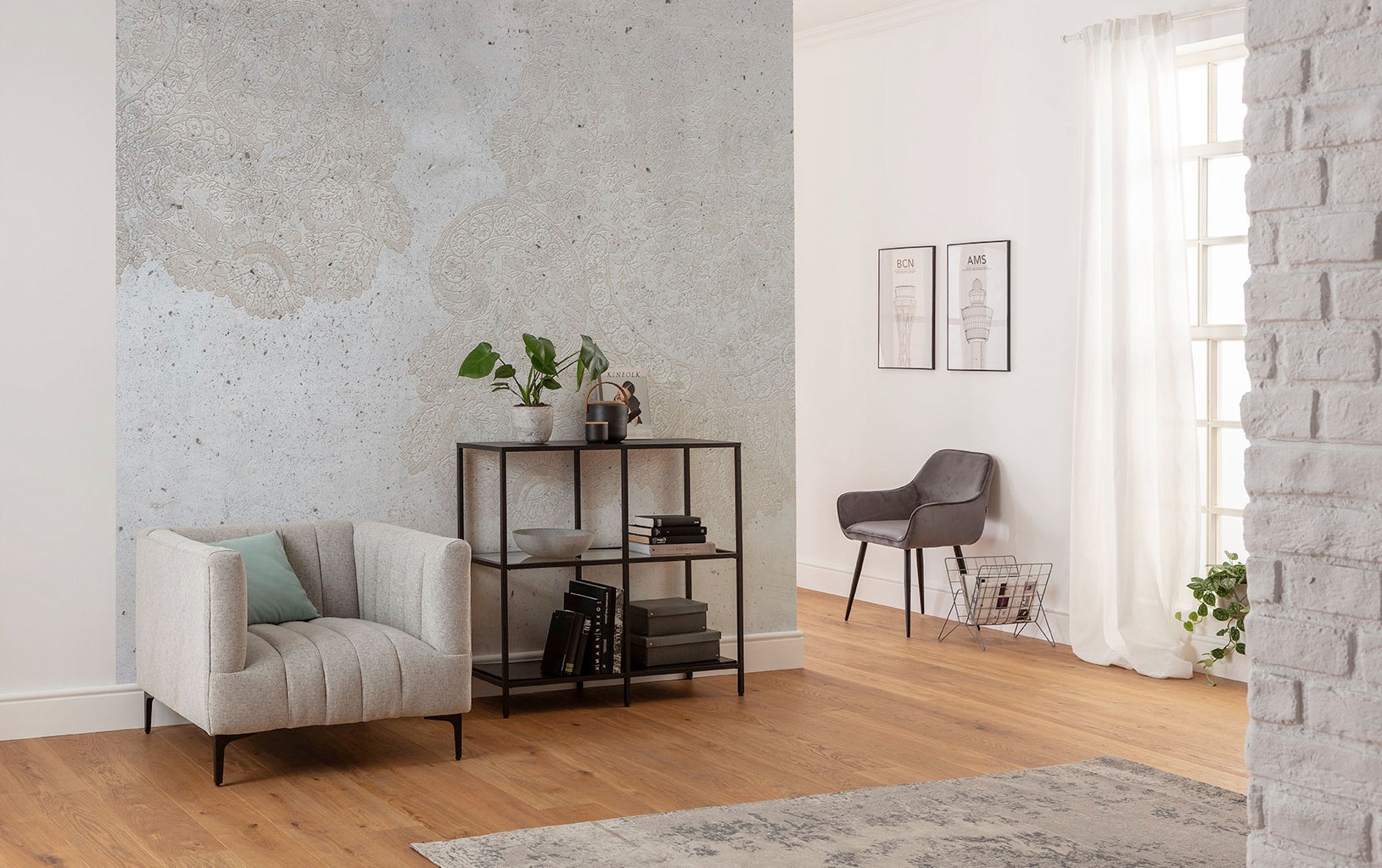 Komar Vliestapete »Digitaldruck Vlies - Puro - Grösse 300 x 280 cm«, bedruckt, Wohnzimmer, Schlafzimmer