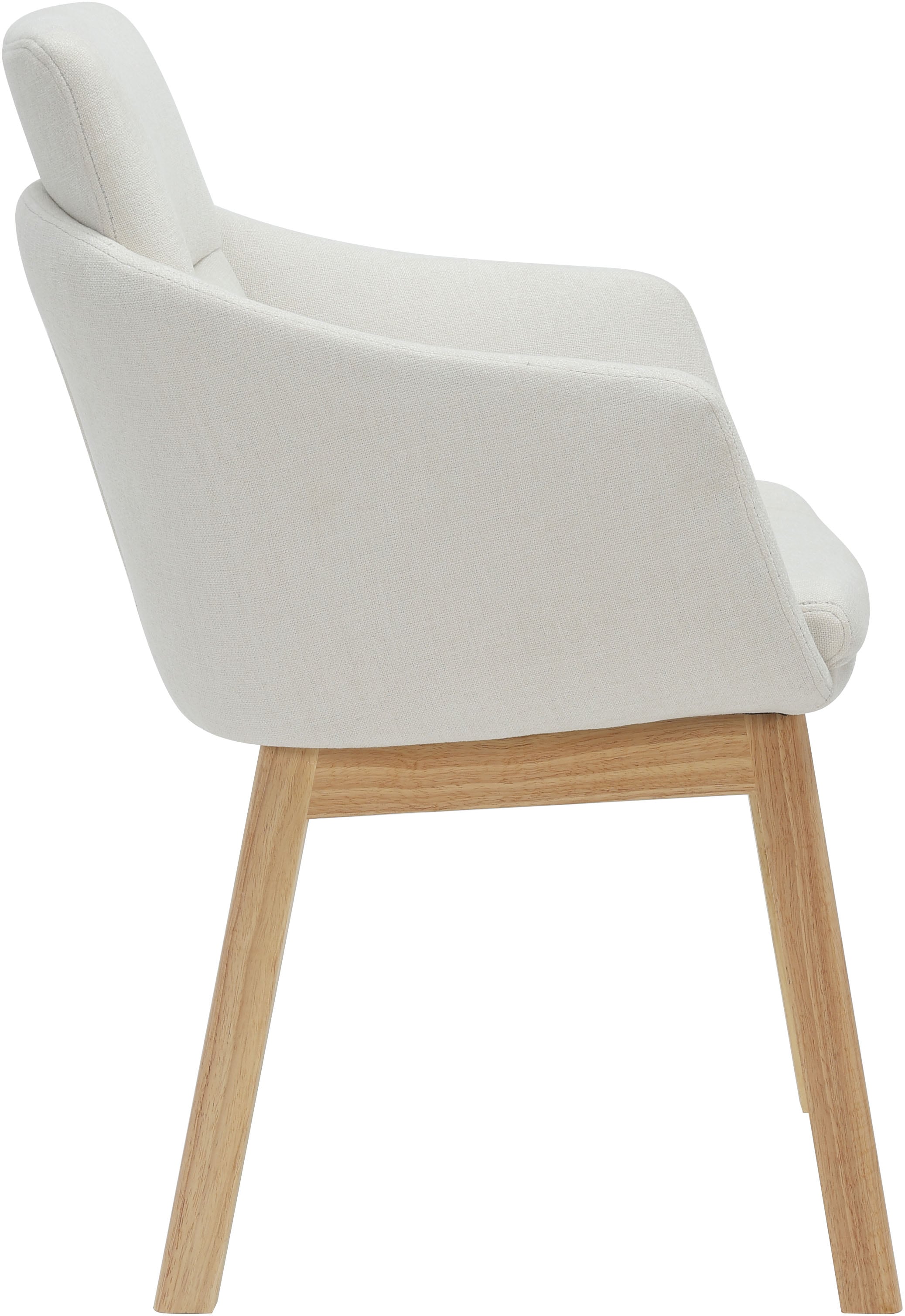 GOODproduct Chaise de salle à manger »Hadelin« () 1 cuispflegeleichter Webstoff, massives Echtholzgestell, Sitzhöhe ca. 50 cm