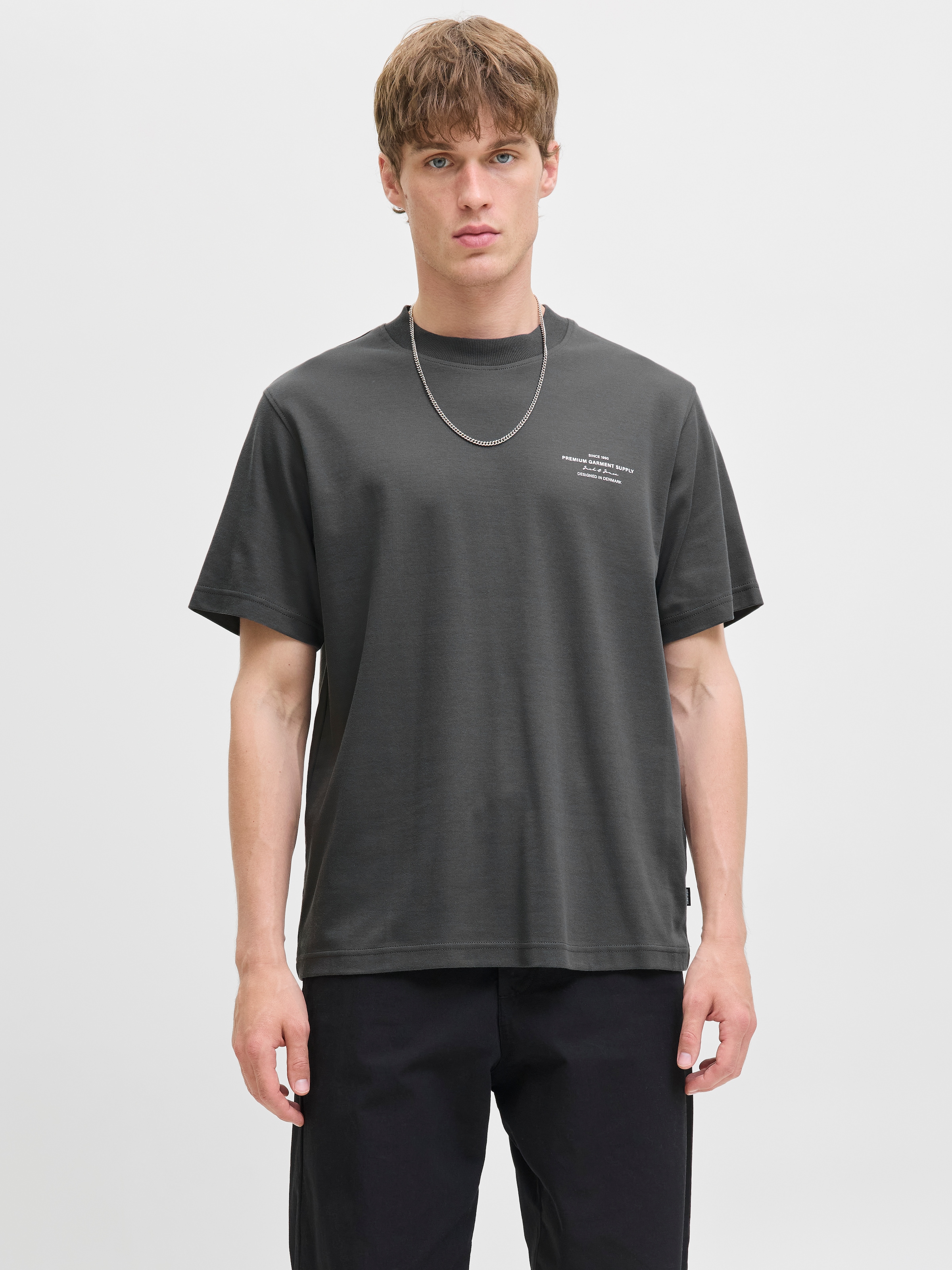 Jack & Jones Shirt à col rond »JPRBLACHAD BRANDING SS CREW NECK TEE SN«
