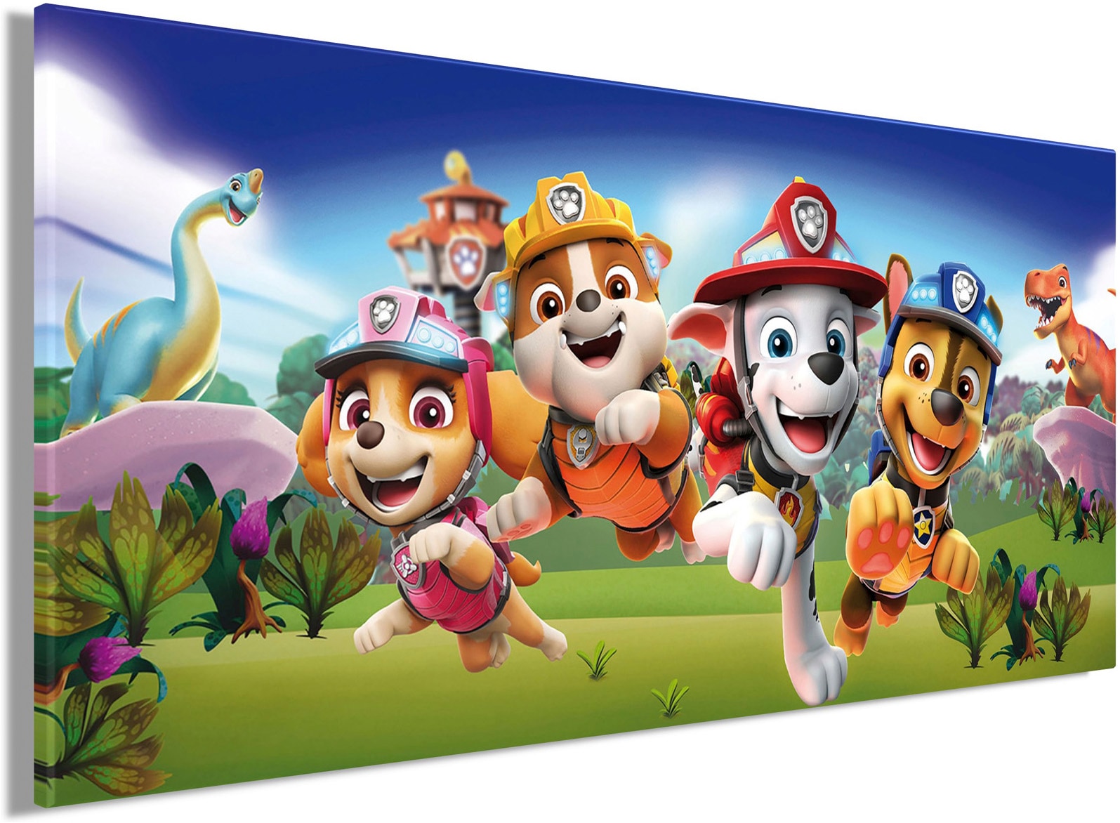Bönninghoff Leinwandbild »Wandbild PAW PATROL – RESCUE 33x70 cm – Leinwandbild Keilrahmen Deko« Dinosaurier | Hunde | Hundebilder | Paw Patrol | Serien | Serienstars 1 Stk. tlg. auf Keilrahmen gespannt