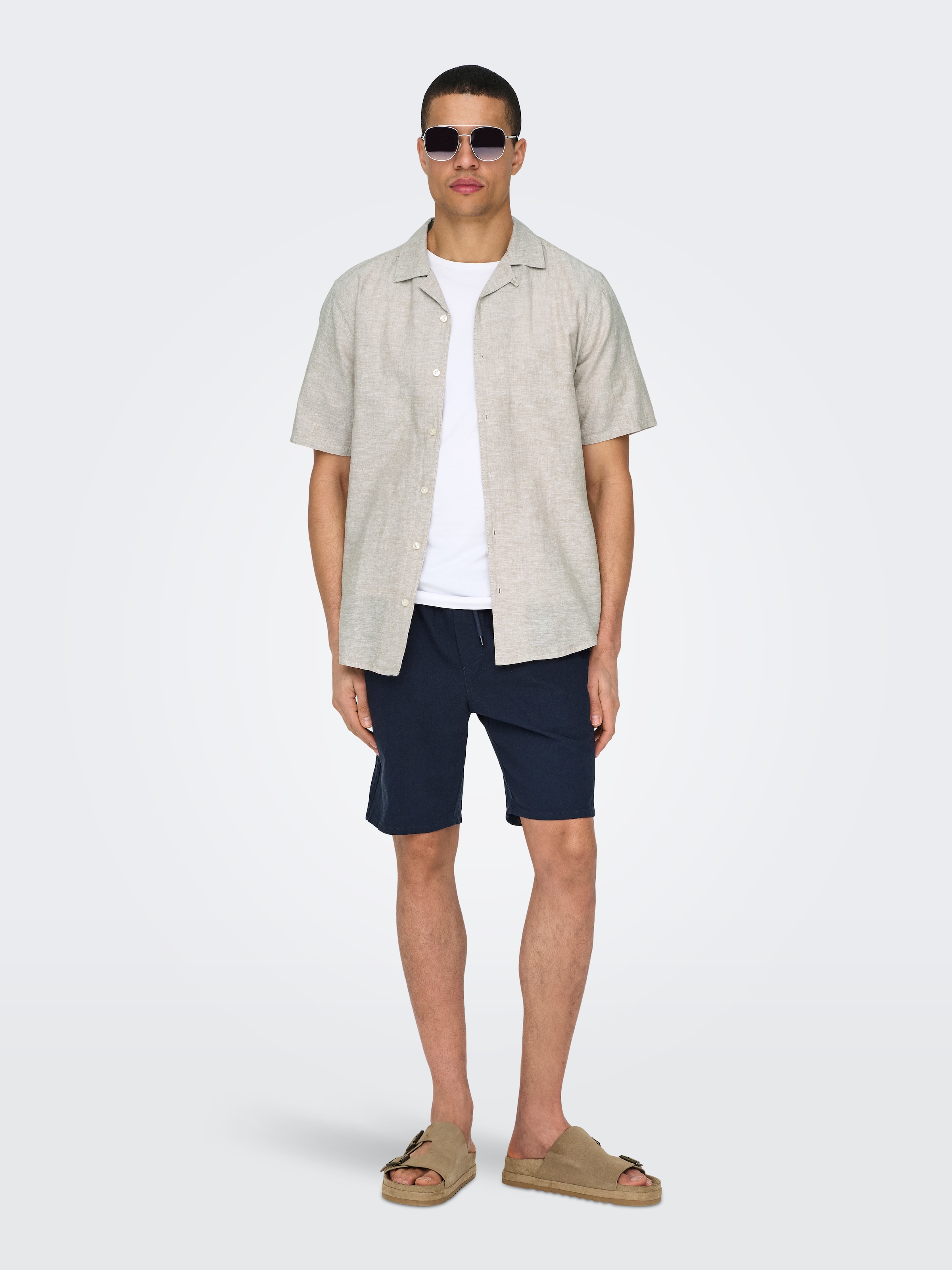ONLY & SONS Short »ONSLINUS 0007 COT LIN SHORTS NOOS«