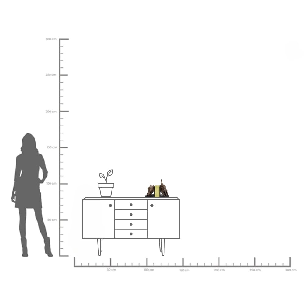 Kare Design Serre-livres »Buchstütze Elephants 25 (2/Set)«