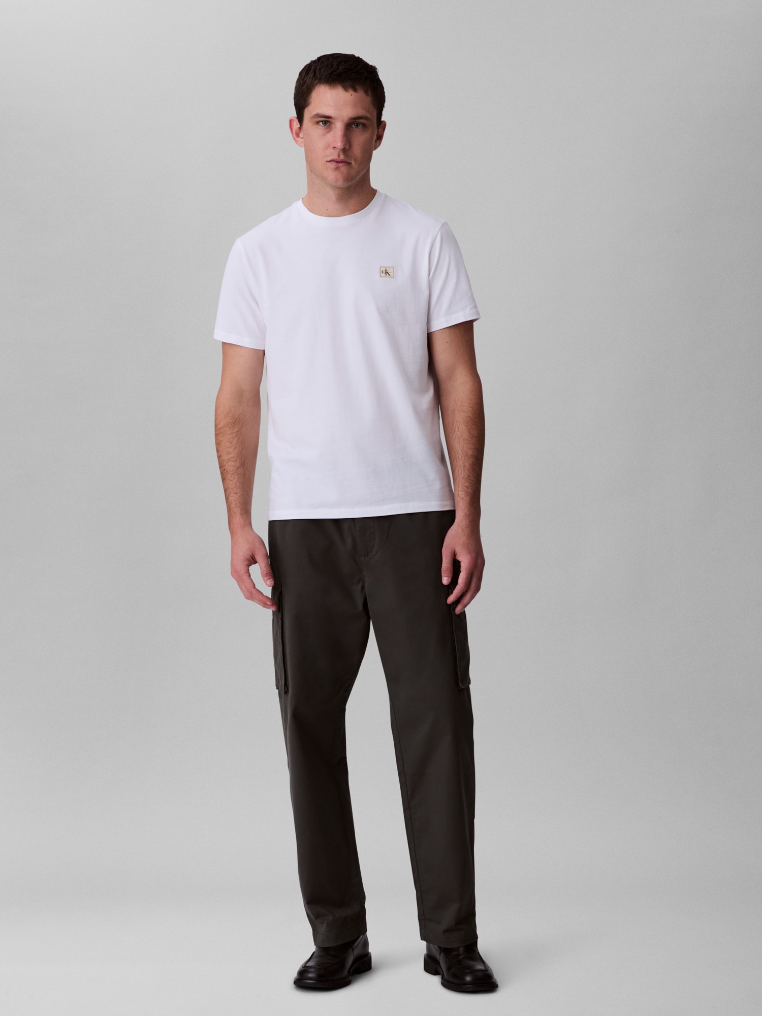 Image of Calvin Klein Jeans Cargohose "CO PULL ON STRAIGHT CARGO PANT" in Unifarbe