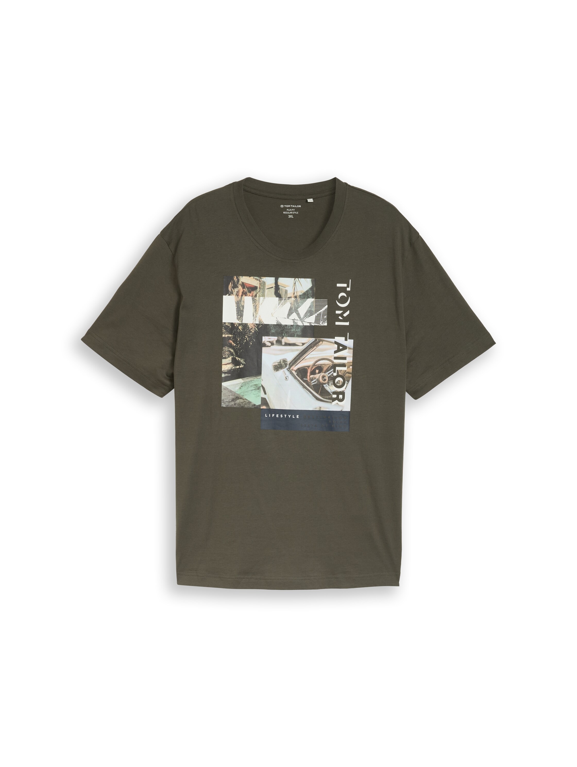 TOM TAILOR PLUS Kurzarmshirt mit Frontprint - Grosse Ggrössen