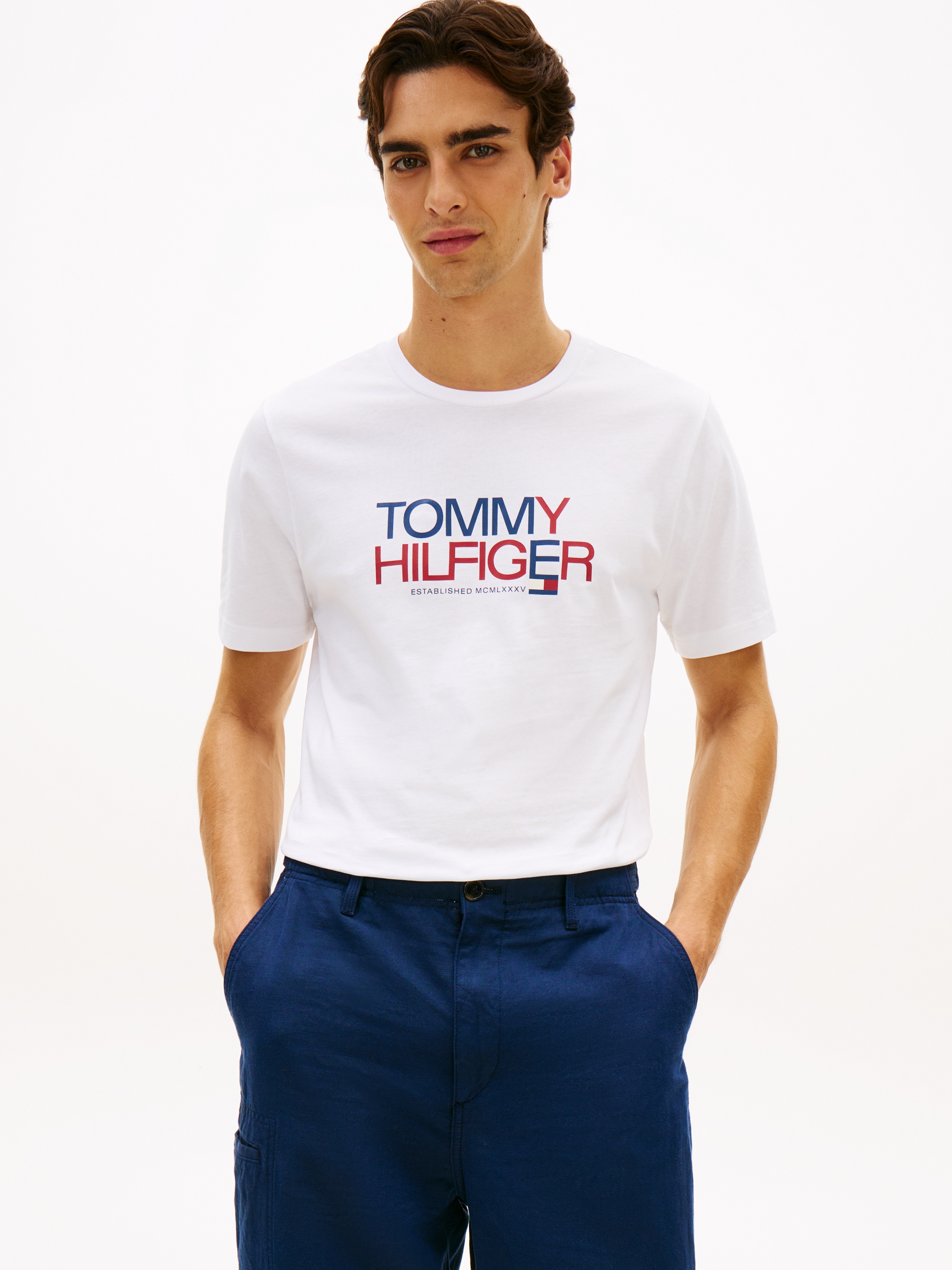 Image of Tommy Hilfiger T-Shirt "BRAND LOVE BIG TEXT" Regular fit mit Rundhalsausschnitt