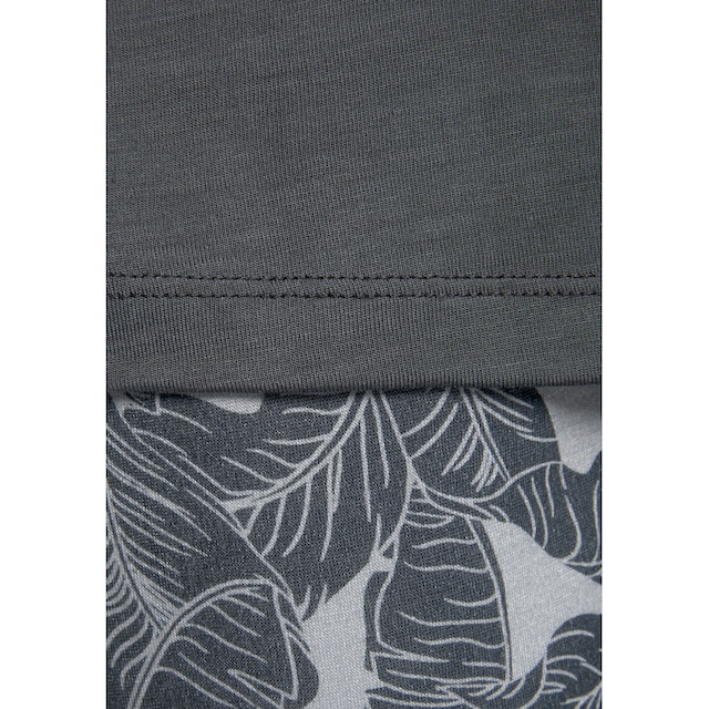 ♕ LASCANA Pyjama, (2 tlg., 1 Stück), mit Leaf-Print versandkostenfrei  bestellen