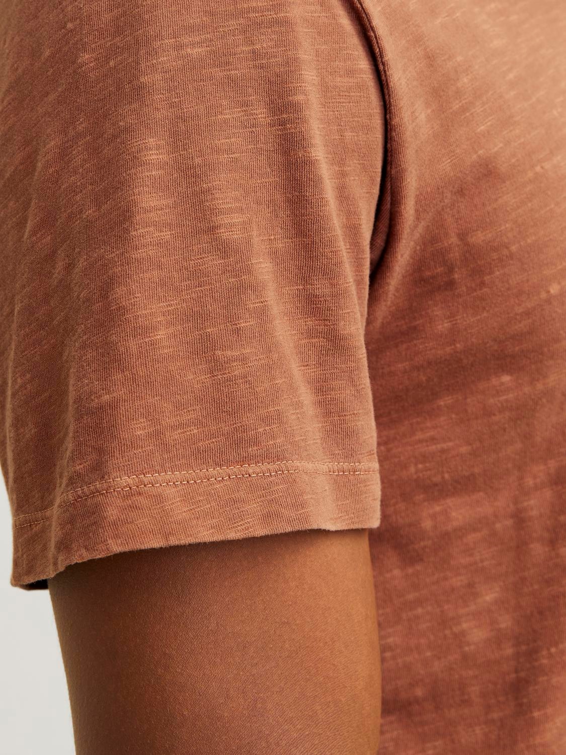 Jack & Jones T-Shirt »JJESPLIT NECK TEE SS NOOS«, mit V-Ausschnitt