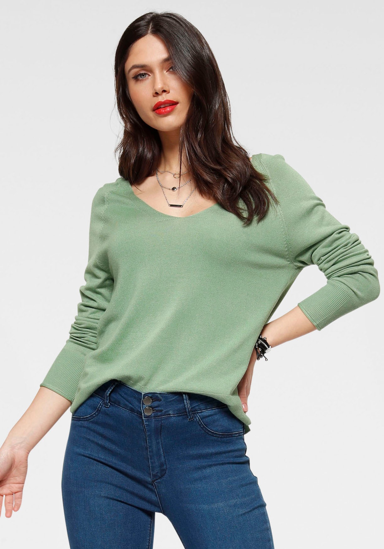 Image of HaILY’S V-Ausschnitt-Pullover »CARLOTTA« bei Ackermann Versand Schweiz