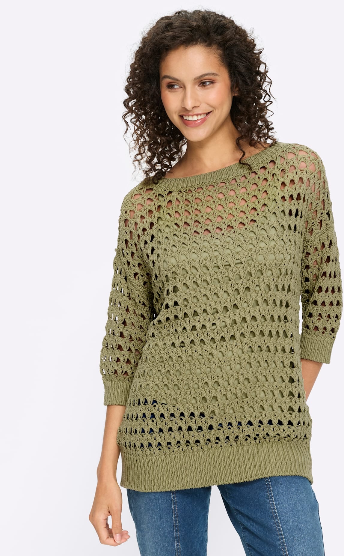 heine Ajourpullover »2-in-1-Pullover«