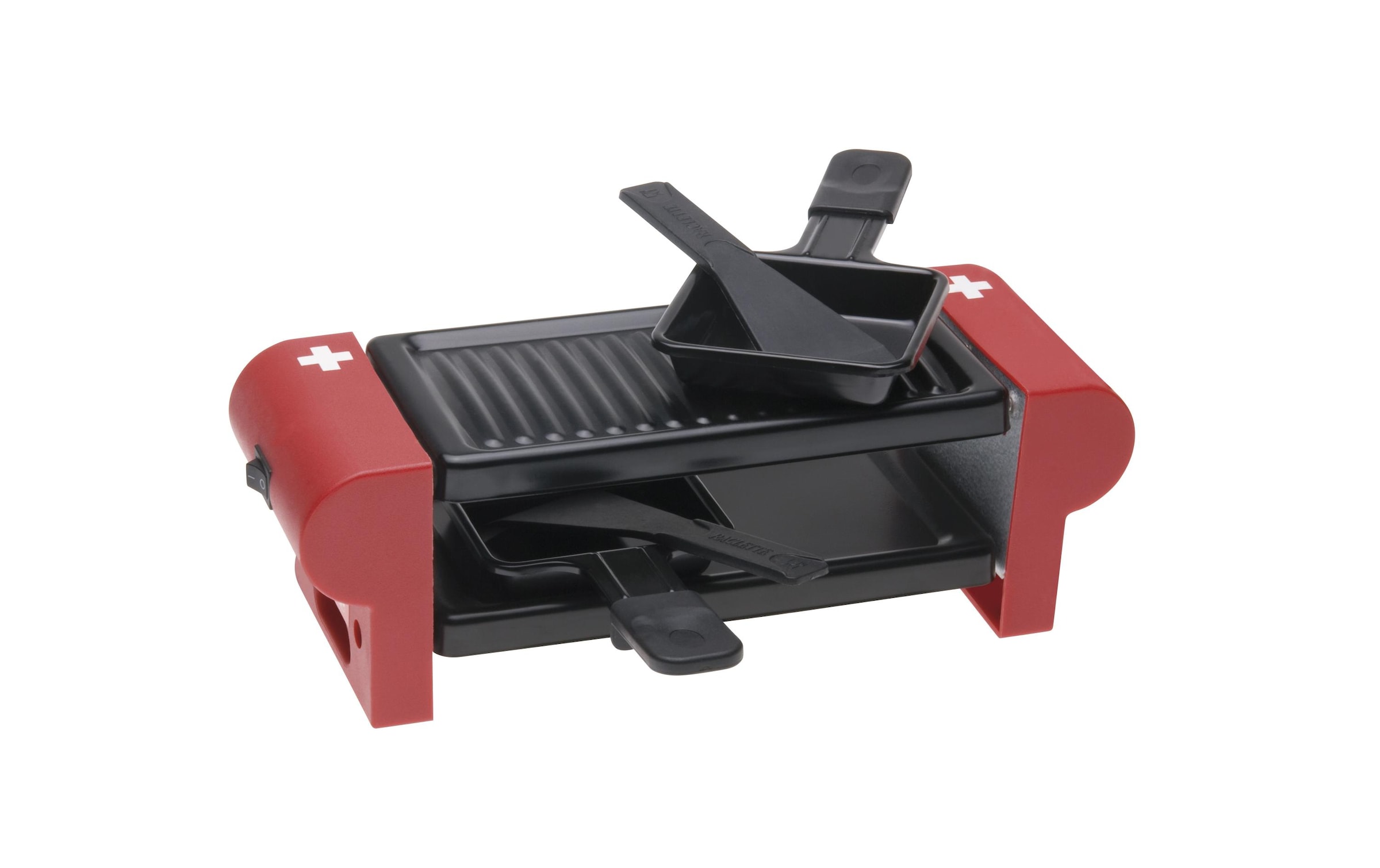 Raclette »Nouvel CH-Kreuz, 2 Personen«, 2 St. Raclettepfännchen, 350 W