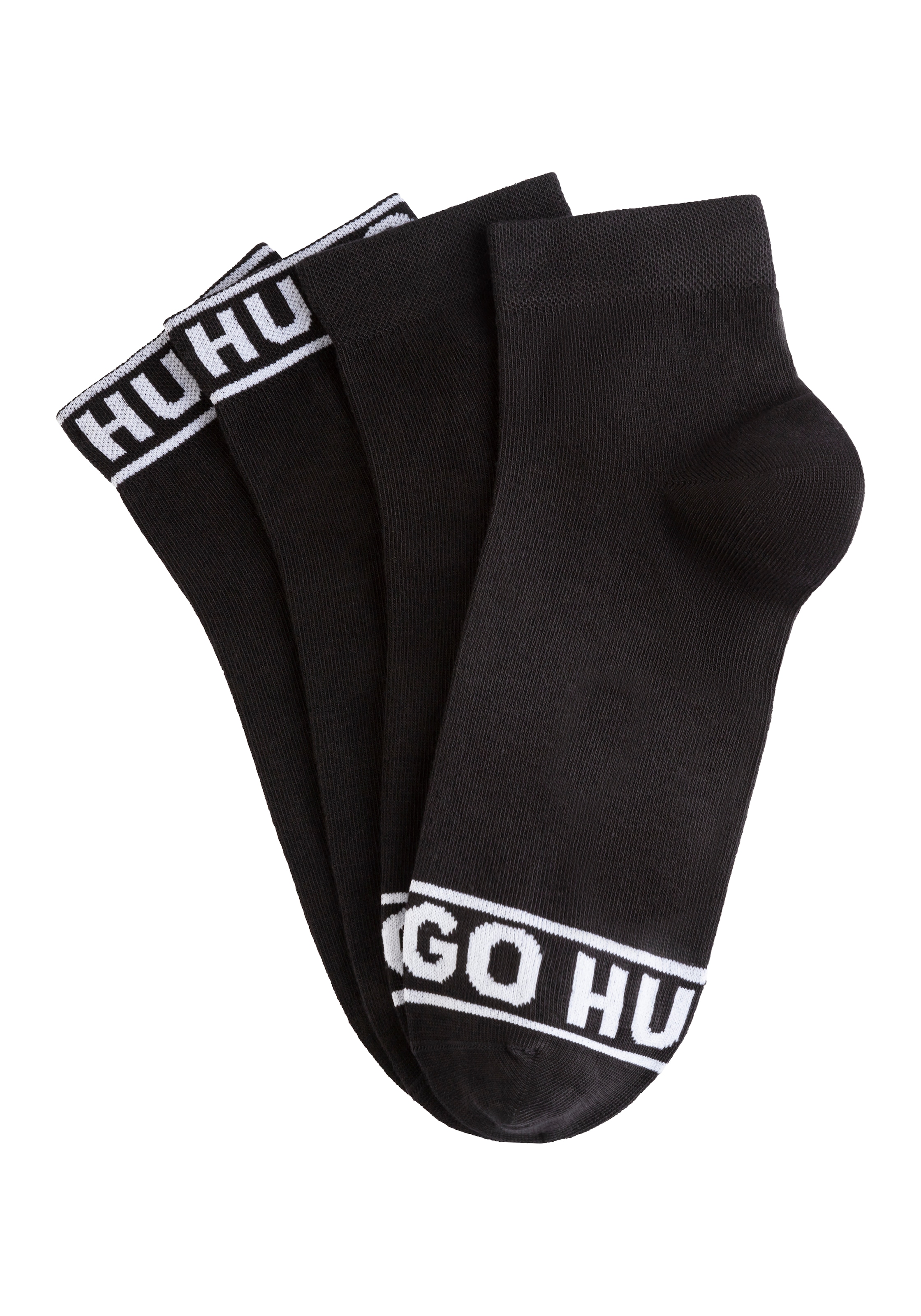 Image of HUGO Underwear Freizeitsocken "2P SH LOGO CC W" Set, 2er, 2 Stk. tlg. mit Logobund