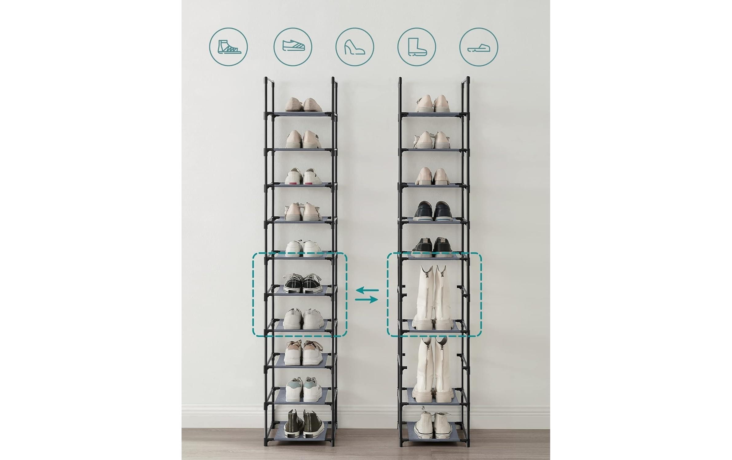 SONGMICS Schuhregal »33 x 173 cm«