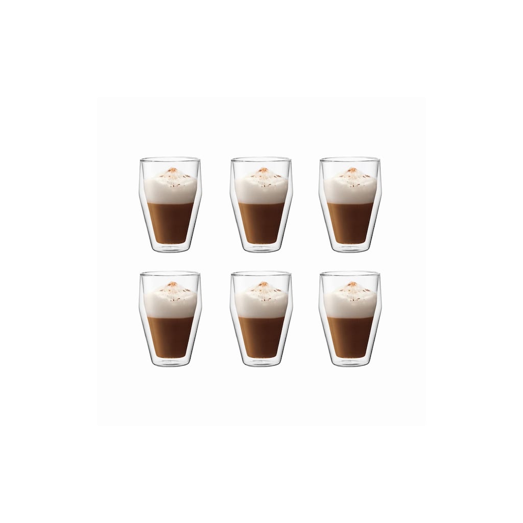 Bodum Espressoglas »Bodum Kaffeeglas Titlis 44319 dl, 6 S«, (6 tlg.), 6 teilig