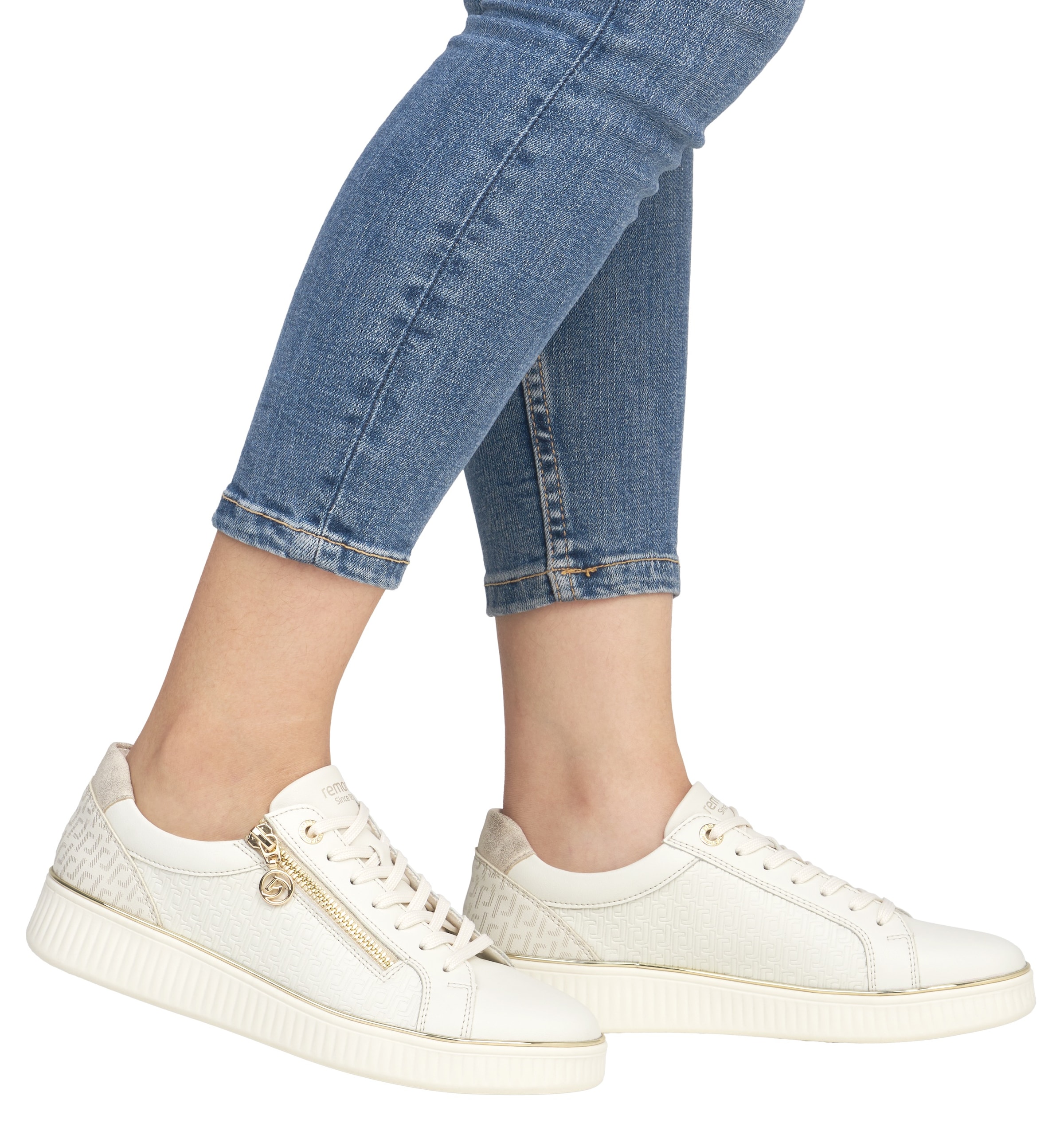 Remonte Baskets à plateforme  , Freizeitschuh, Halbschuh, Schnürerschuh, seitlicher Reissverschluss