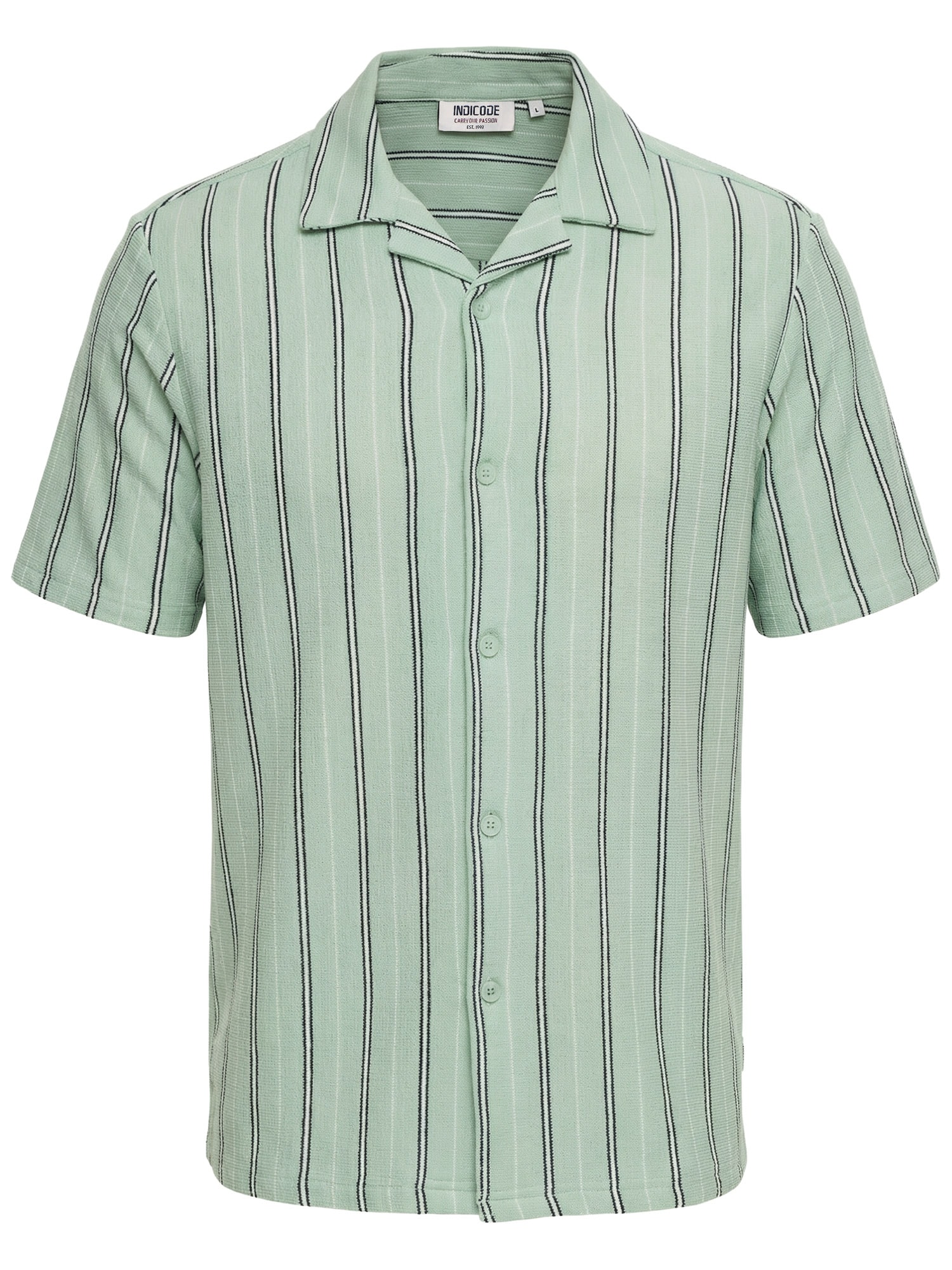 Indicode Chemise à manches courtes »INShitake«