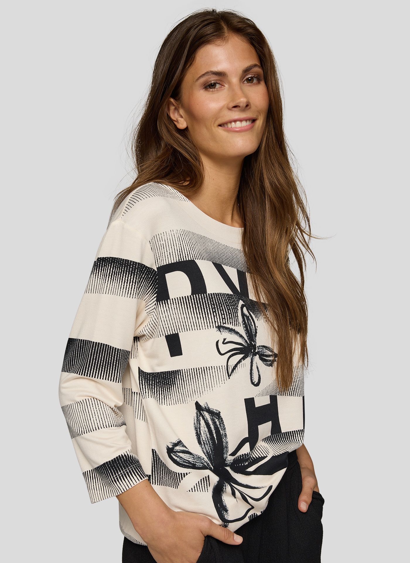 Rabe 3/4-Arm-Shirt mit All-Over Print