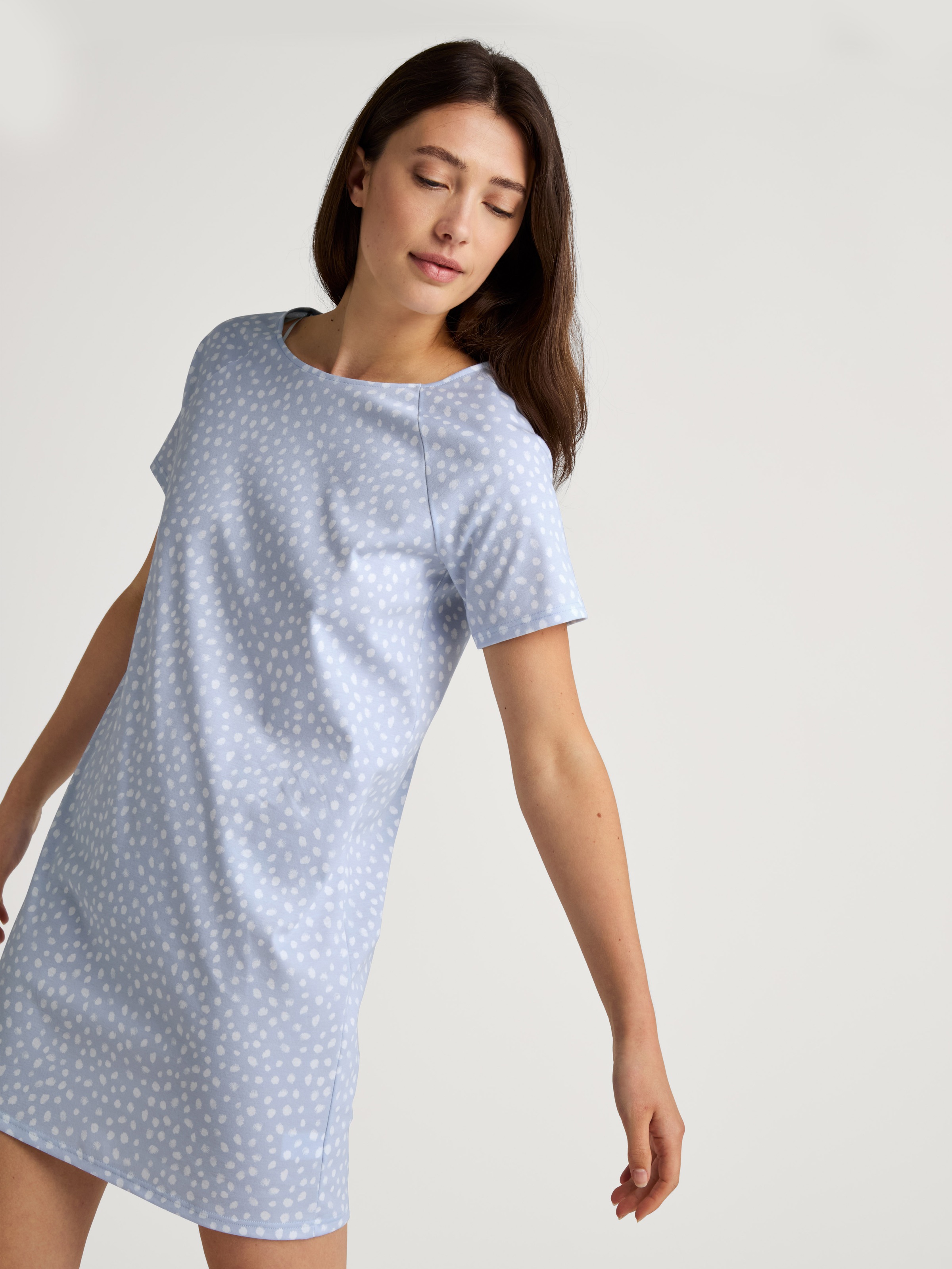 Image of CALIDA Nachthemd "Favourites Sleep" Pure Cotton, Interlock-Qualität, Kurzarm, weich, bequem