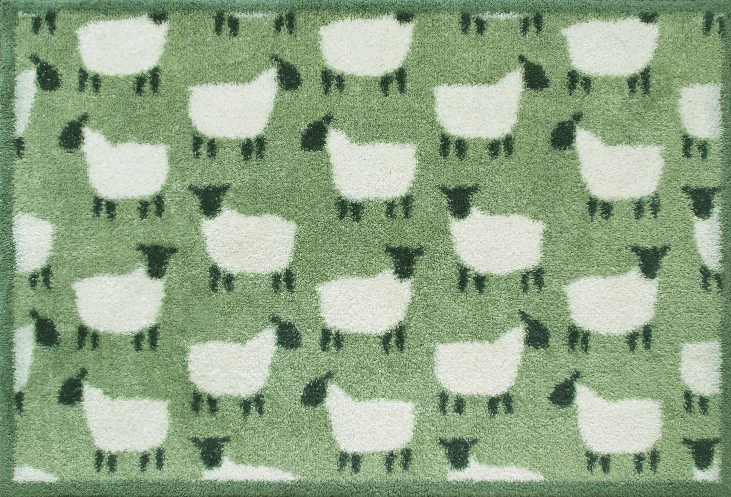 Image of Turtle Mat Fussmatte "Flock Green" rechteckig 9 mm Höhe