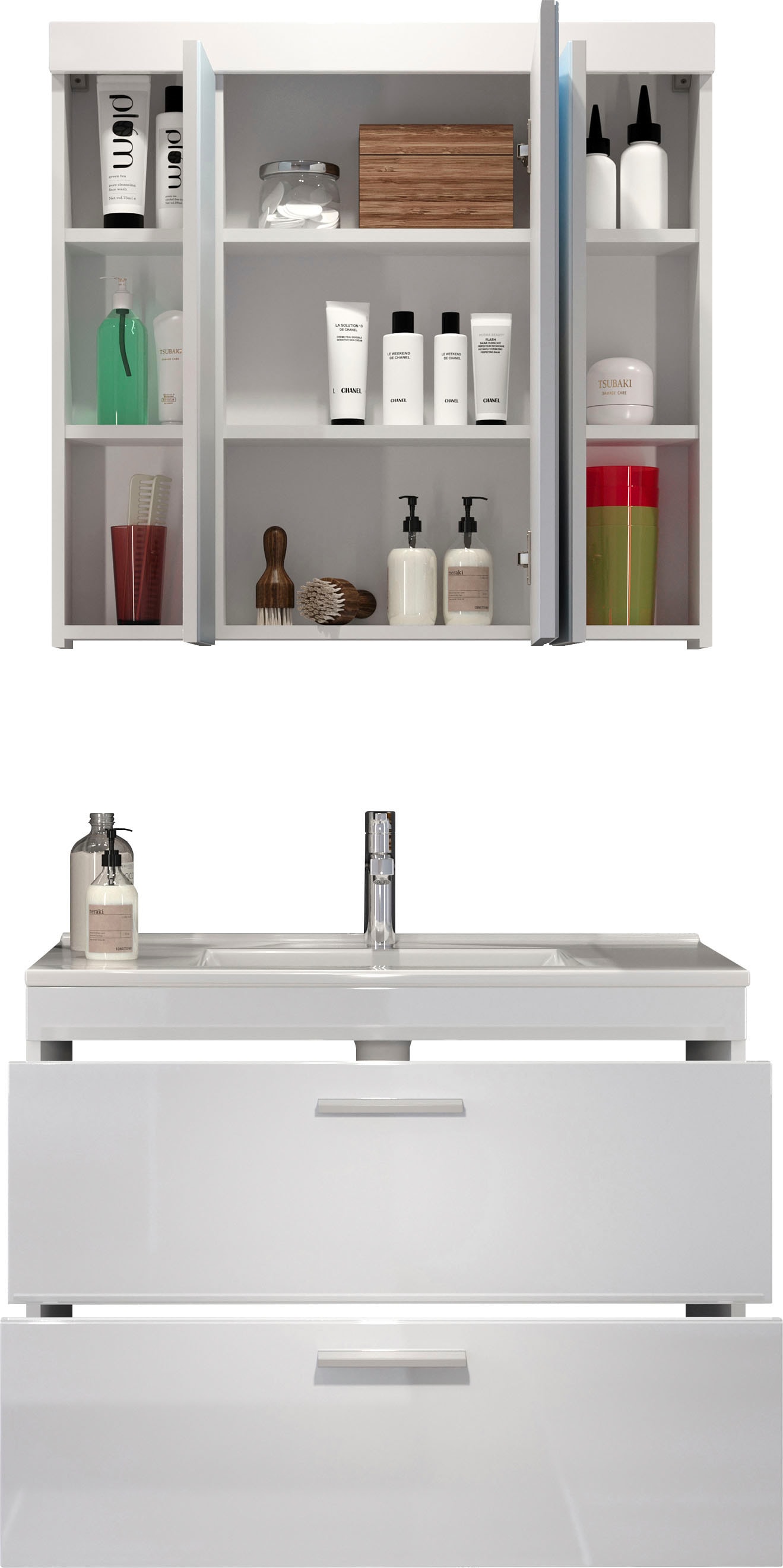 welltime Ensemble de meubles de salle de bain »Dormoletto« 2 cuis tlg.