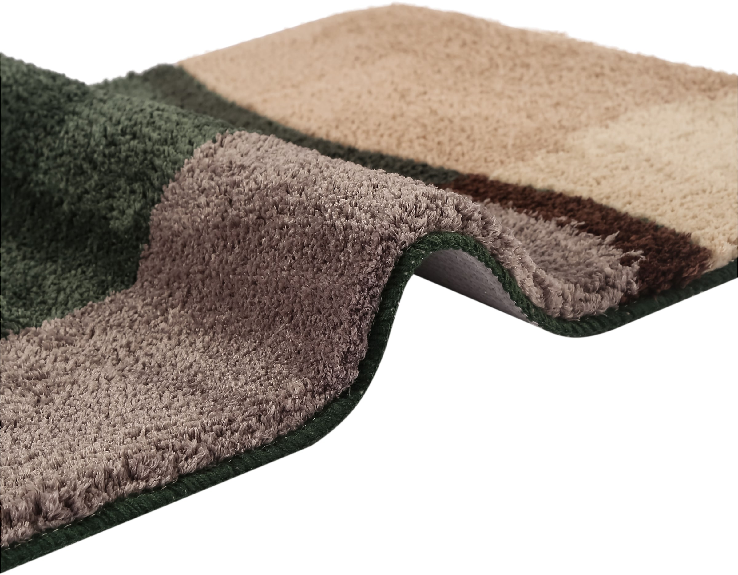 my home Badematte »Belio, Badvorleger, Badezimmer Teppich« Höhe 20 mm rutschhemmend beschichtet fussbodenheizungsgeeignet | schnell trocknend | strapazierfähig Badematte, Badteppich, Badematten auch als 2 tlg. Set erhältlich, bunt