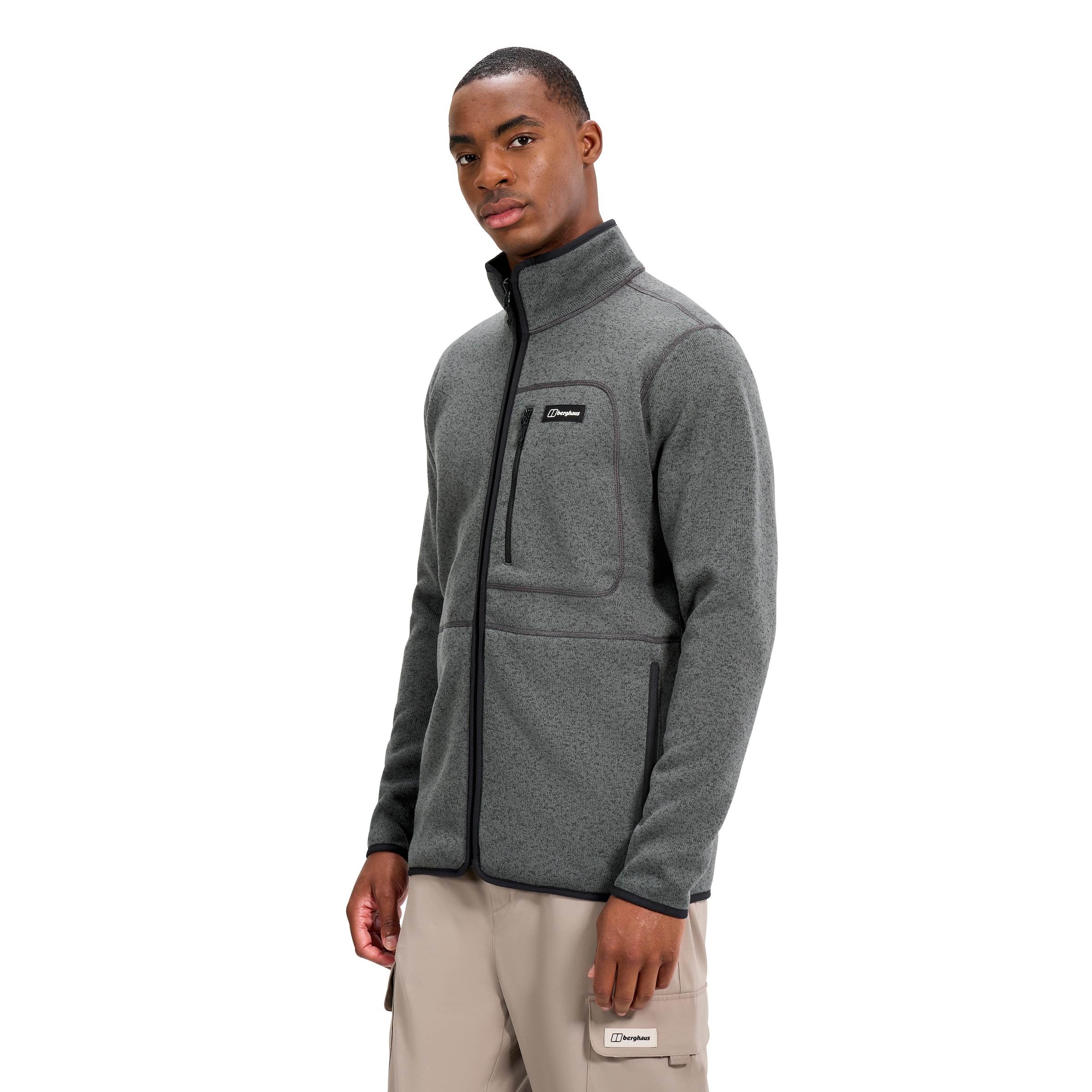 Berghaus Strickfleecejacke »ASTERBY IA JACKET« mit vier Taschen, pflegeleicht, wärmeisolierendes Fleece