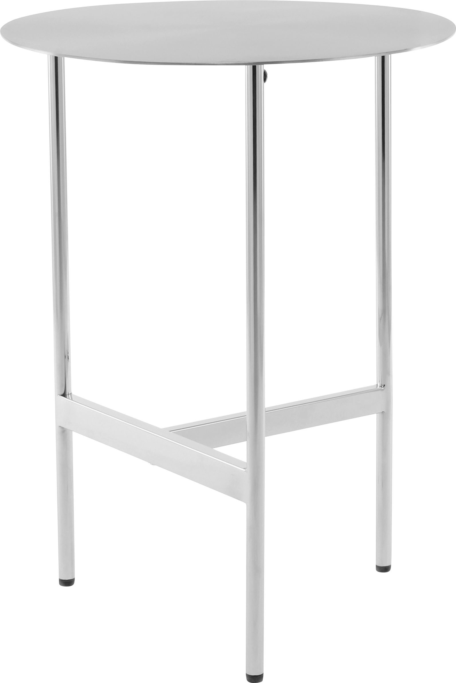 Kayoom Beistelltisch "Pema, Minimalistisches Design, Passt zu jedem Einrichtungsstil" 1 Stk. tlg. minimalistisches Gestelldesign aus Edelstahl, runde Ablagefläche