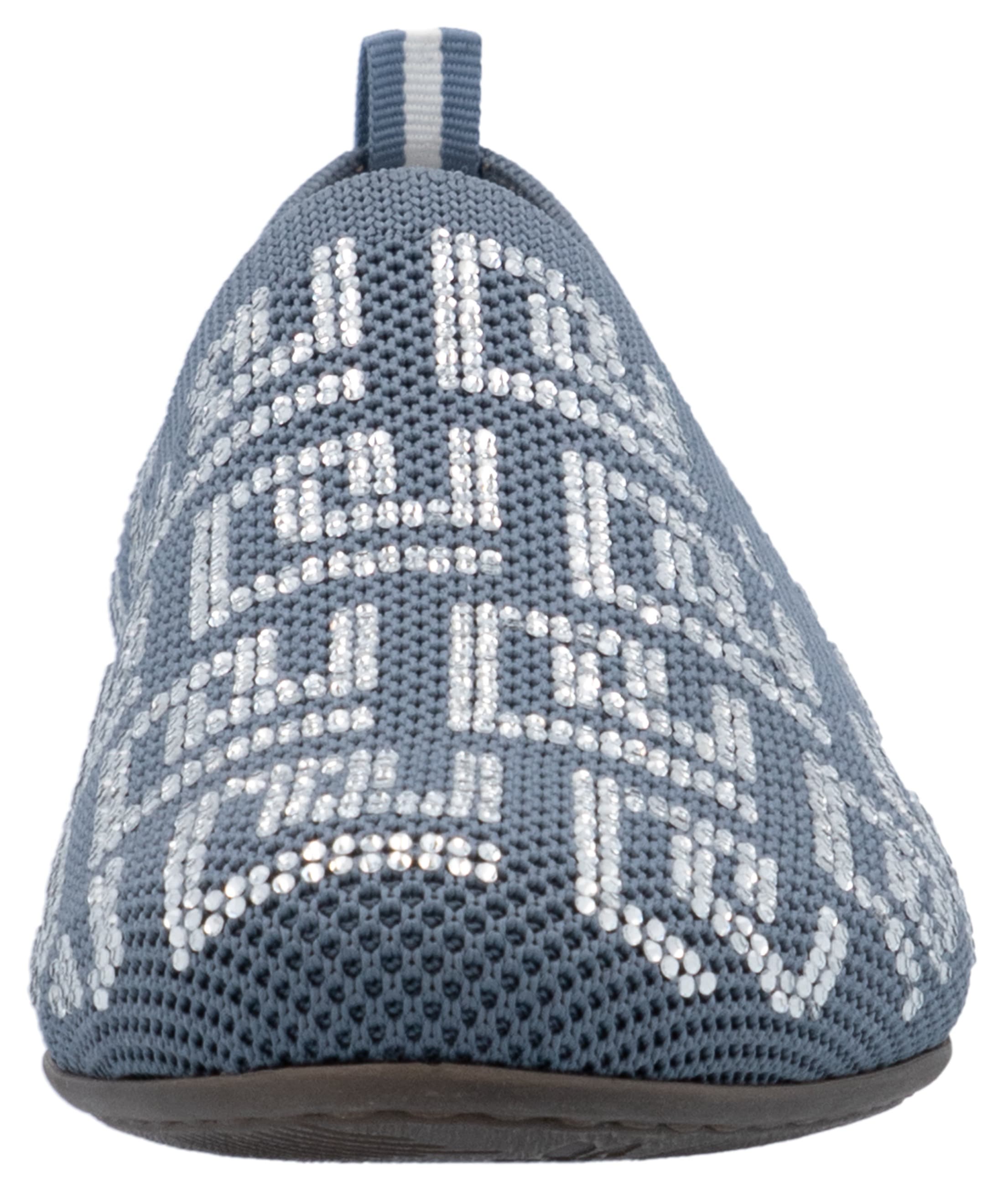 Rieker Slipper  Halbschuh, Schlupfschuh, Blockabsatz, Loafer mit Glitzersteinchen