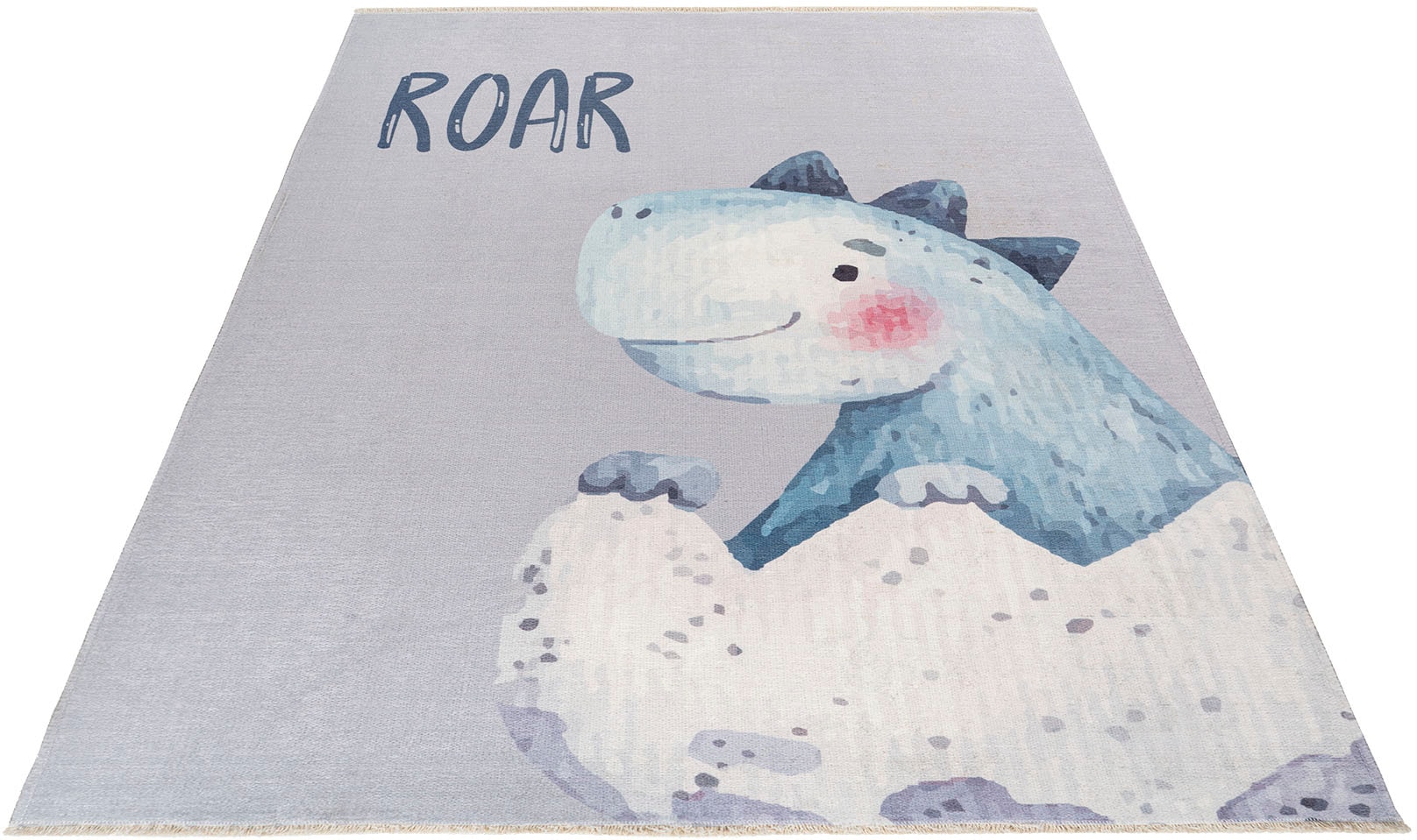 Image of Obsession Kinderteppich »My Greta 616«, rechteckig, 6 mm Höhe, Kurzflor, Motiv Drache, mit Fransen, Kinderzimmer bei Ackermann Versand Schweiz