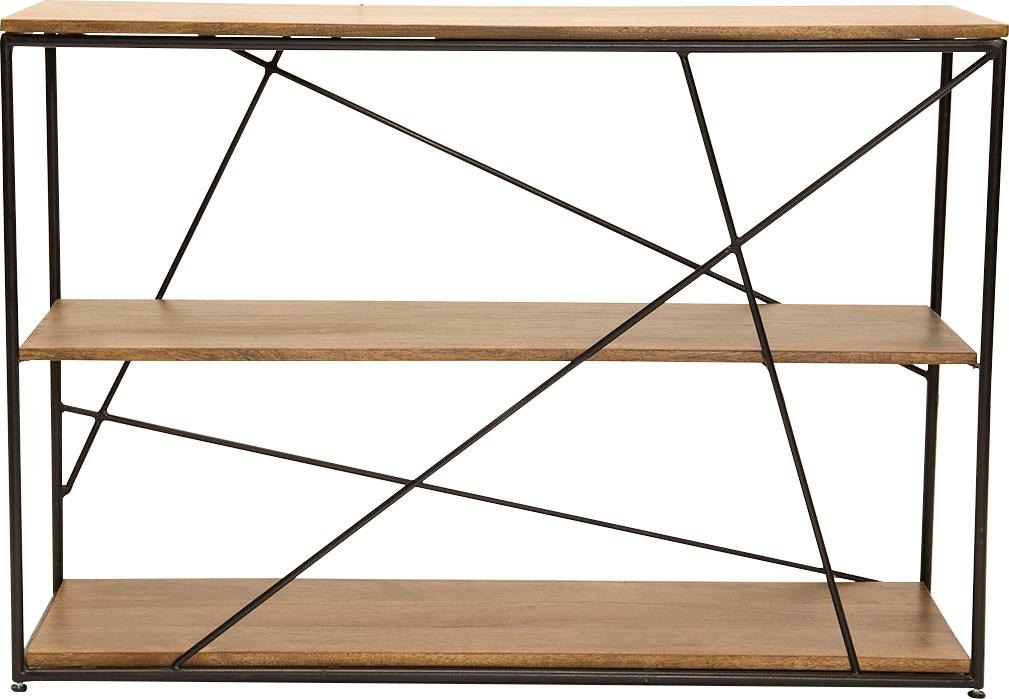 SIT Regal »T-Nest Shelf Small Mangoholz Metall 120 cm Industrial Design« Mangoholz mit Metallgestell im Industrial Design
