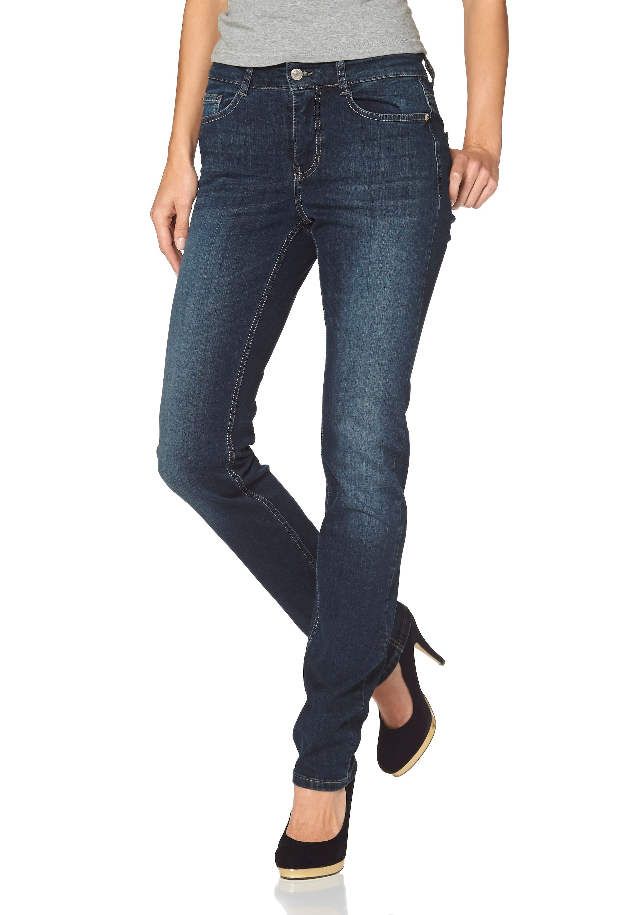 Image of MAC Stretch-Jeans »Angela«, Schmal geschnitten bei Ackermann Versand Schweiz