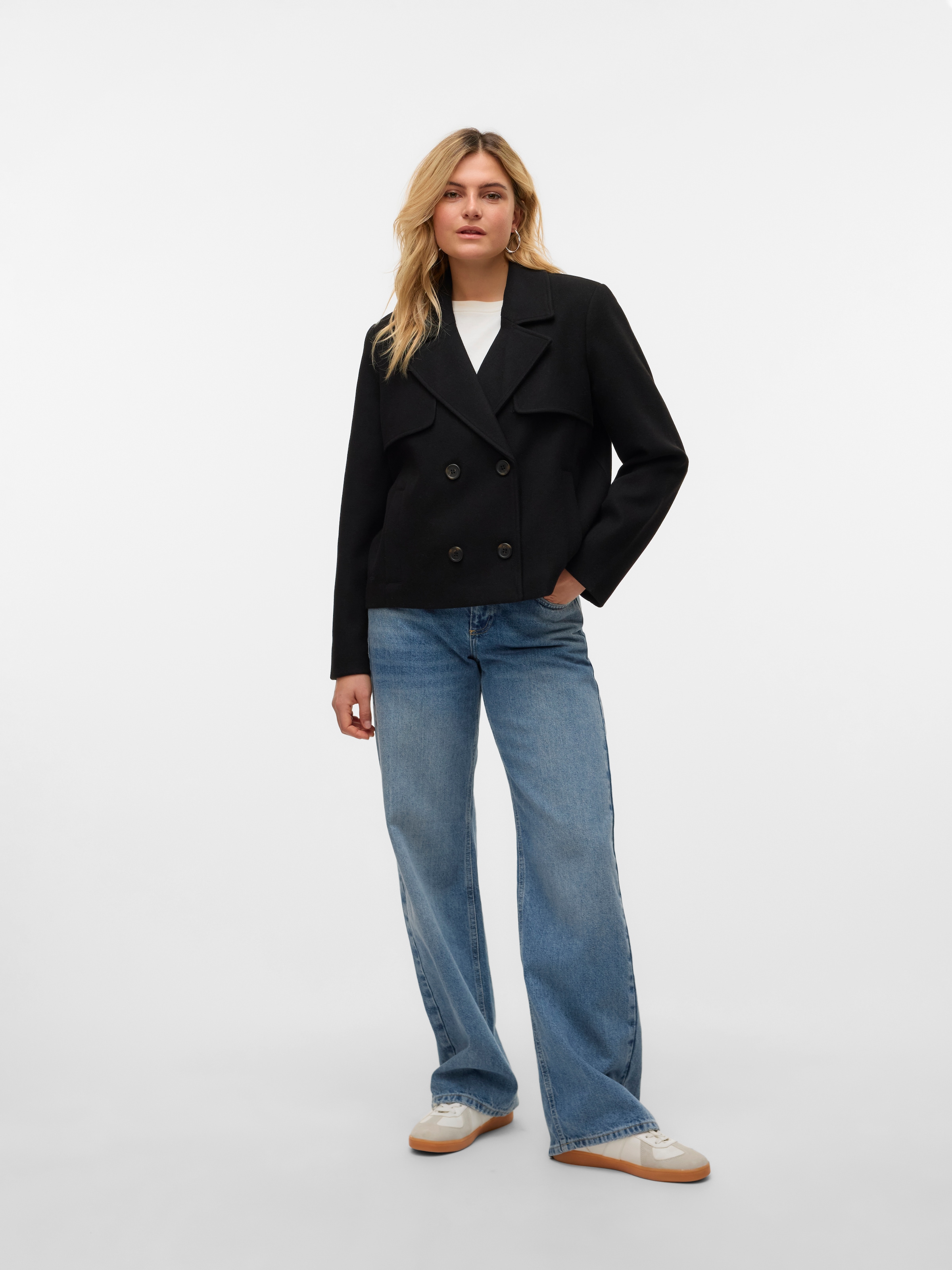 Vero Moda Kurzjacke »VMFORTUNESHEILA SHORT JACKET GA BOO«, ohne Kapuze