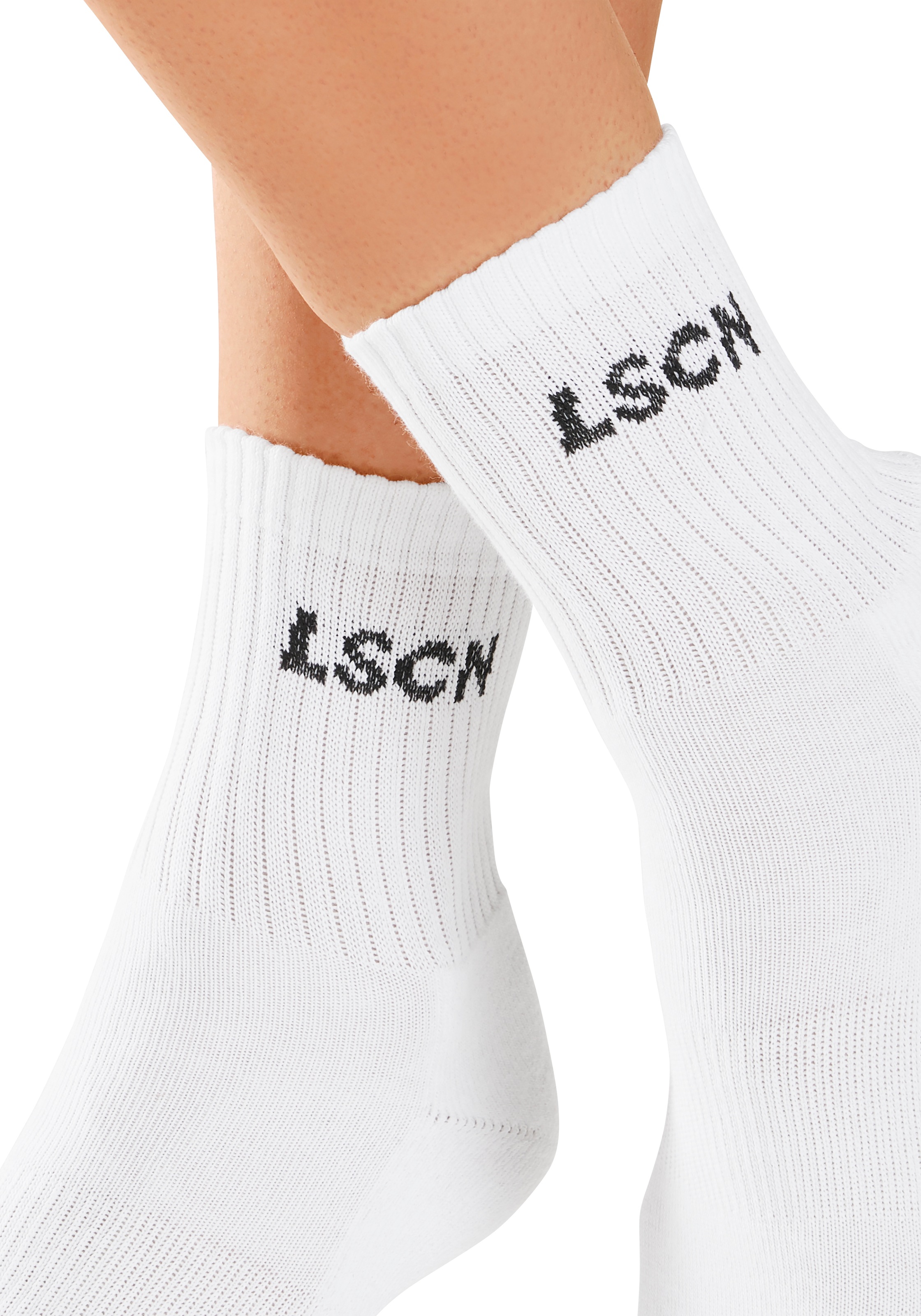 LSCN by LASCANA Tennissocken, (Packung, 2 Paar), mit Halbfussfrottee