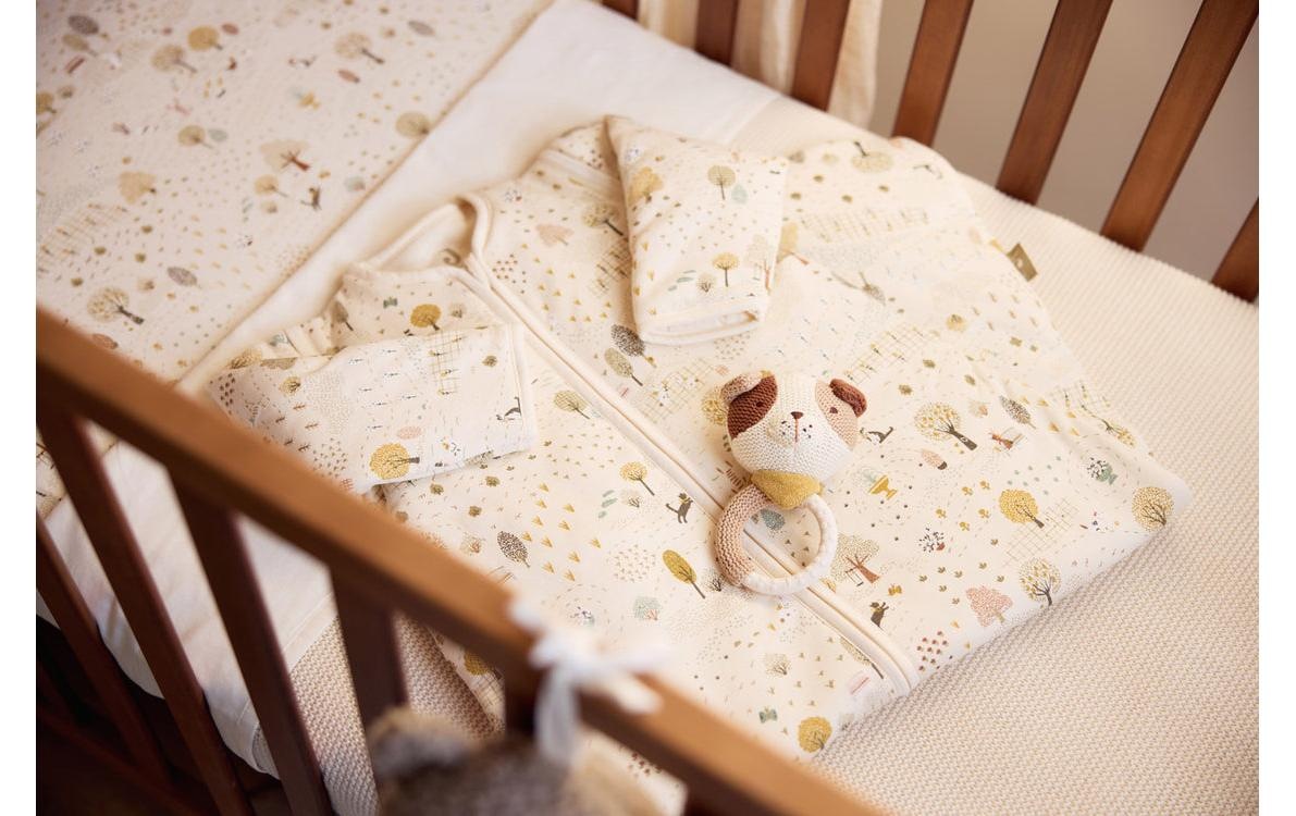 Jollein Babyschlafsack »Tiny Park 90 cm« Gefütterter Schlafsack mit abnehmbaren Ärmeln