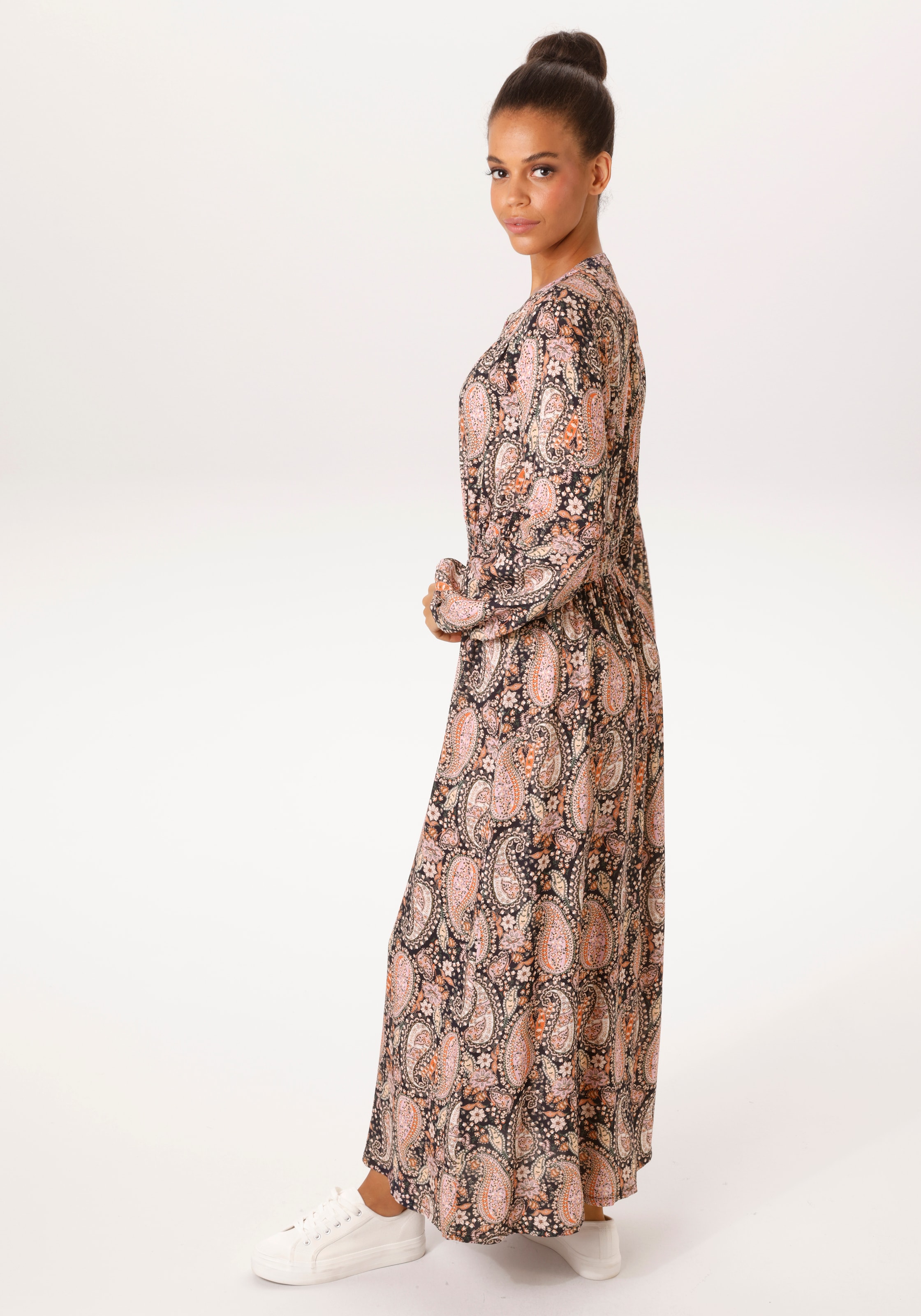 Aniston CASUAL Maxikleid mit fantasievollem Paisley-Muster bedruckt - NEUE KOLLEKTION