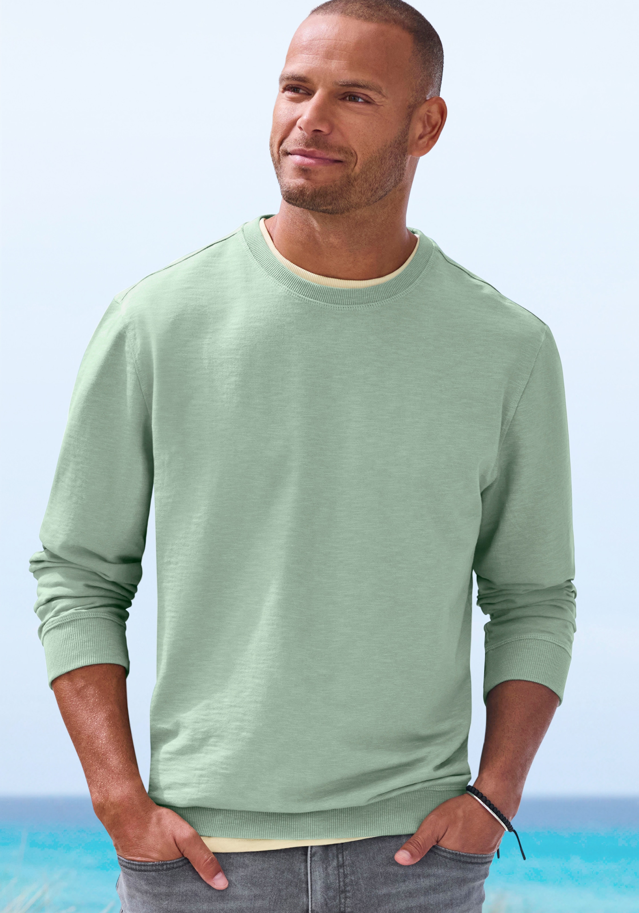 Image of John Devin Langarmshirt in Struktur-Qualität und in modischen Farben