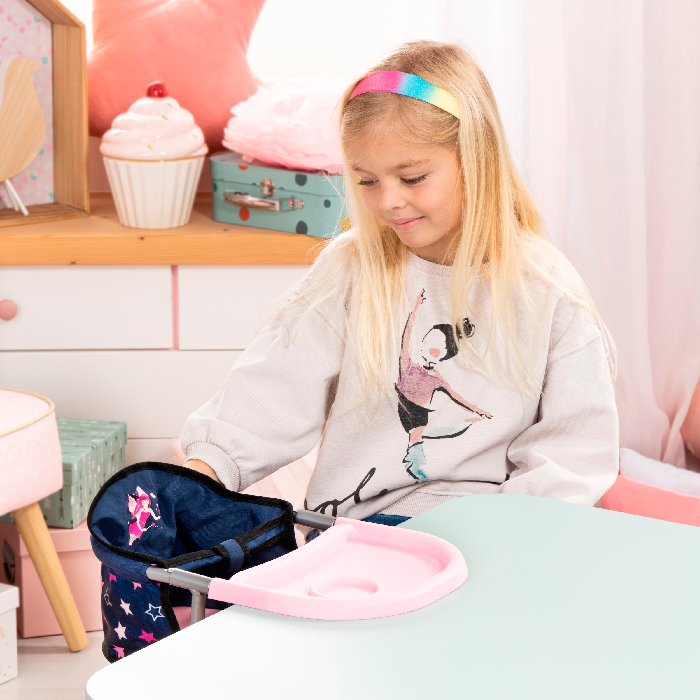 Bayer Meubles de poupées »Puppen-Tischsitz blau«