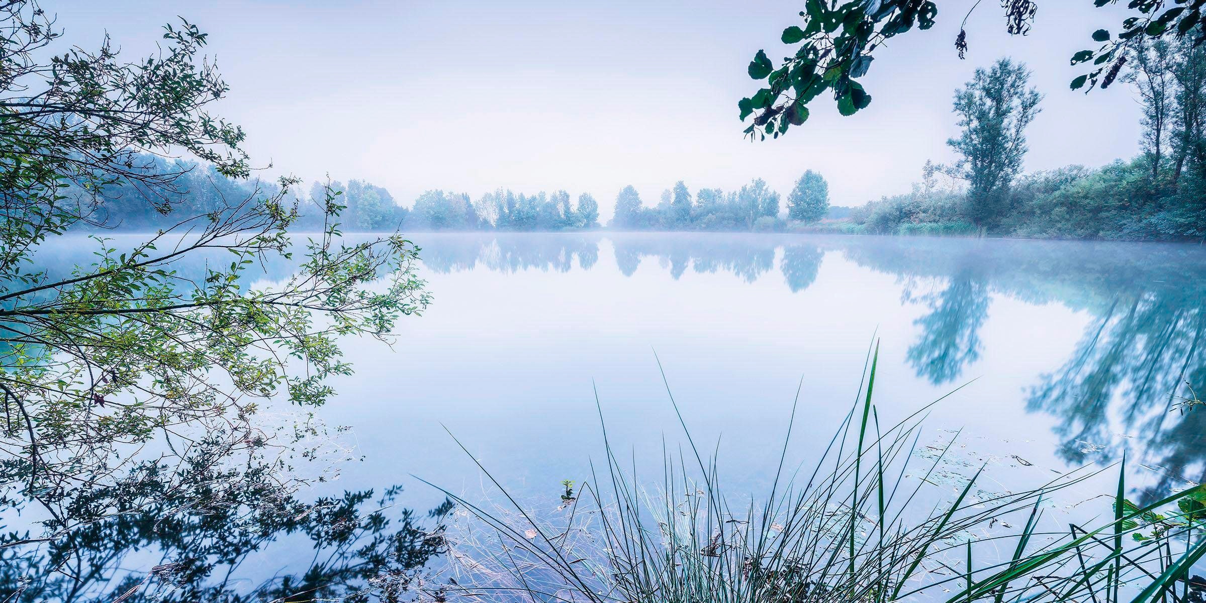 Image of Komar Vliestapete "Digitaldruck Vlies - Morning View - Grösse 200 x 100 cm" bedruckt glatt Wohnzimmer, Schlafzimmer