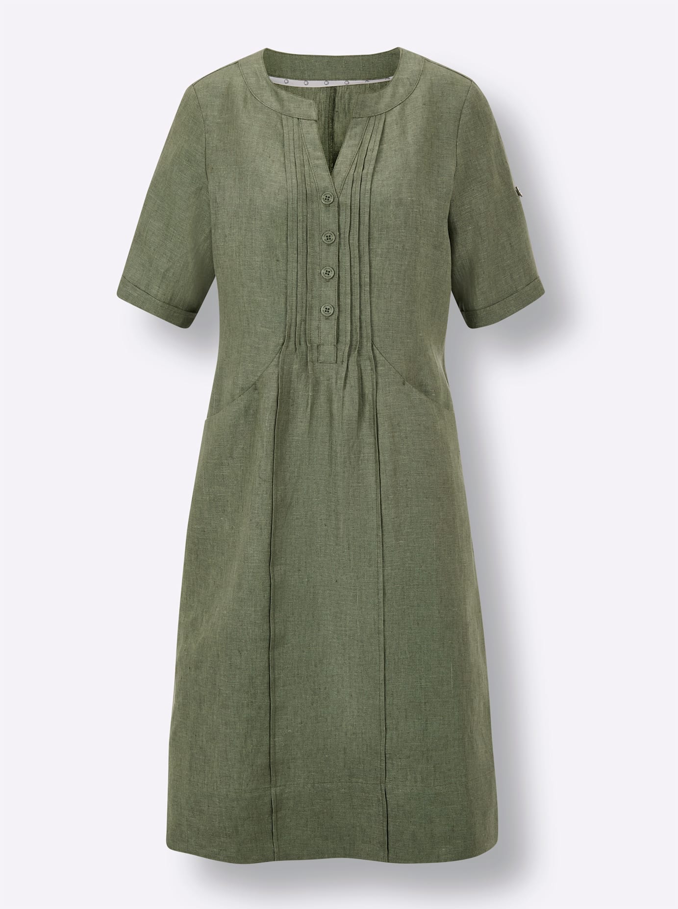 CREATION L PREMIUM Sommerkleid »Leinen-Kleid« Eingrifftaschen