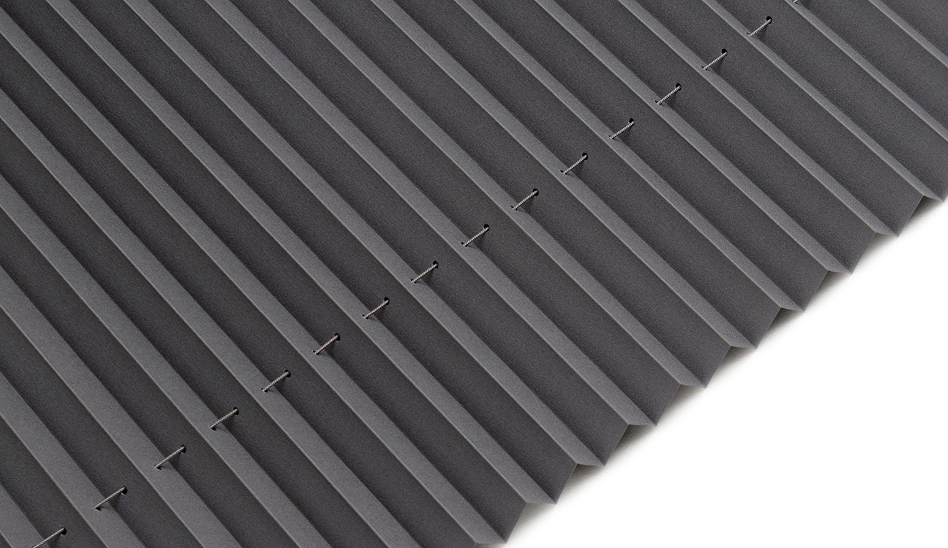 GOODproduct Plissé »LAHOLM UNI DARK« verdunkelnd Aucun perçage requis sous tension verdunkelnd, Klemmträger in Unifarben passend zum Plissee -NEUHEIT