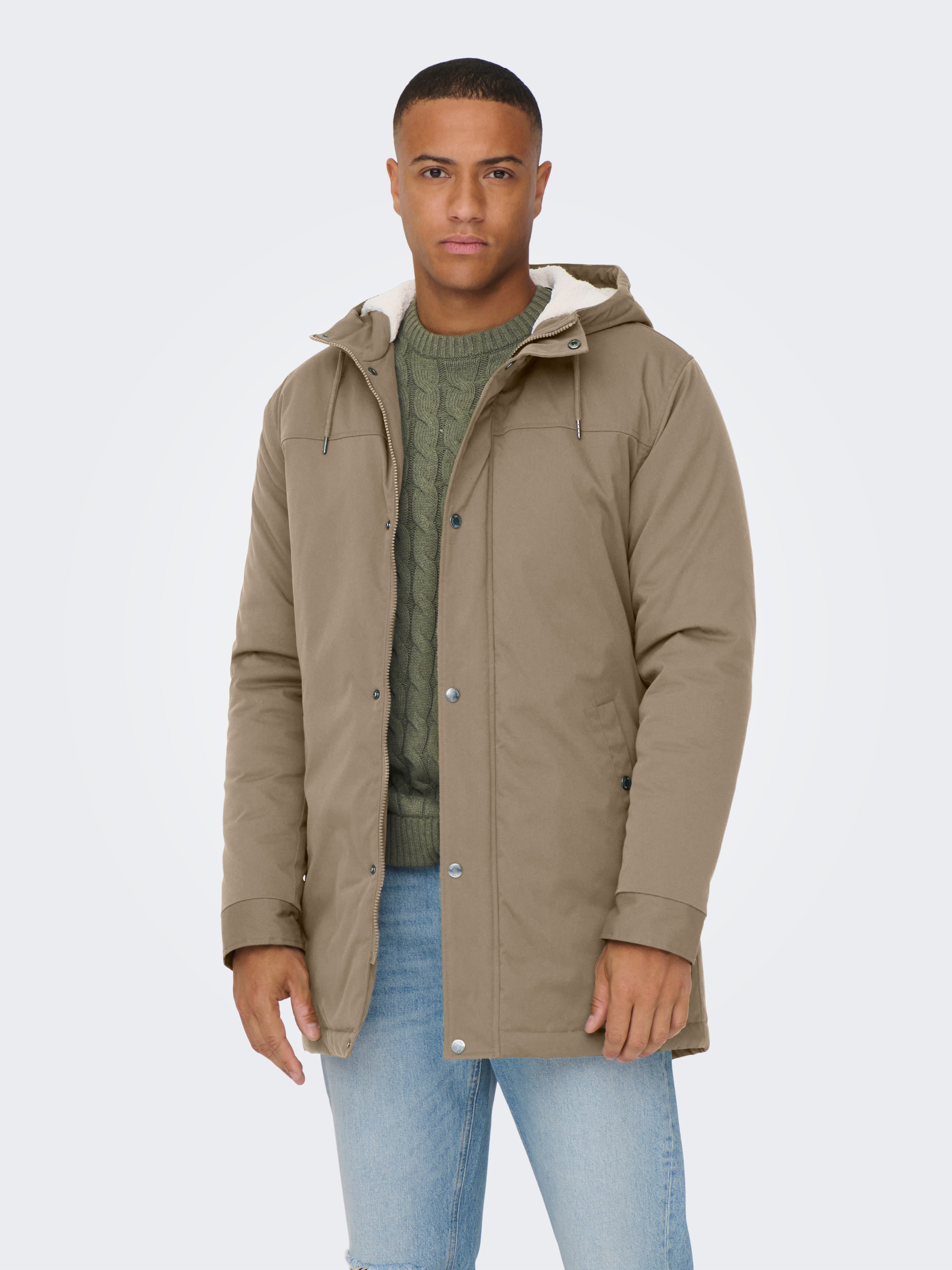 Image of ONLY & SONS Parka "ONSALEXANDER LIFE PARKA OTW VD" mit Kapuze Polyester, regular fit