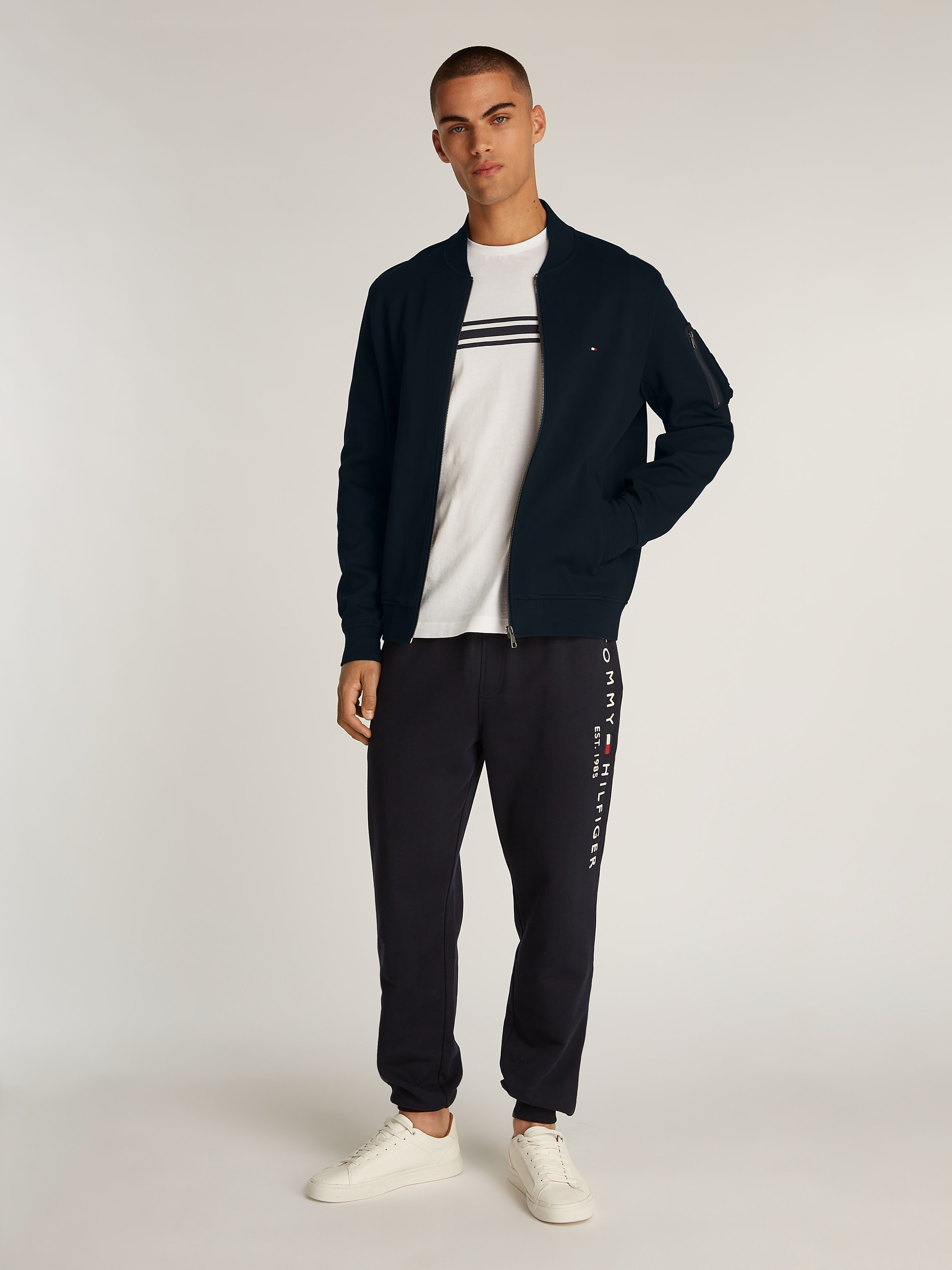 Tommy Hilfiger Sweatjacke »ESSENTIAL INTECHNO BASEBALL JKT«