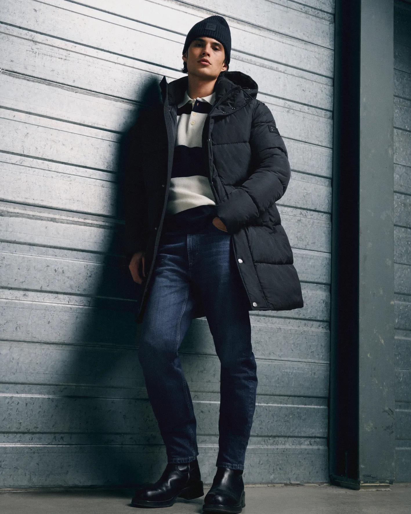 Joop Jeans Bonnet tricoté »Lucifo« matière douce, large revers
