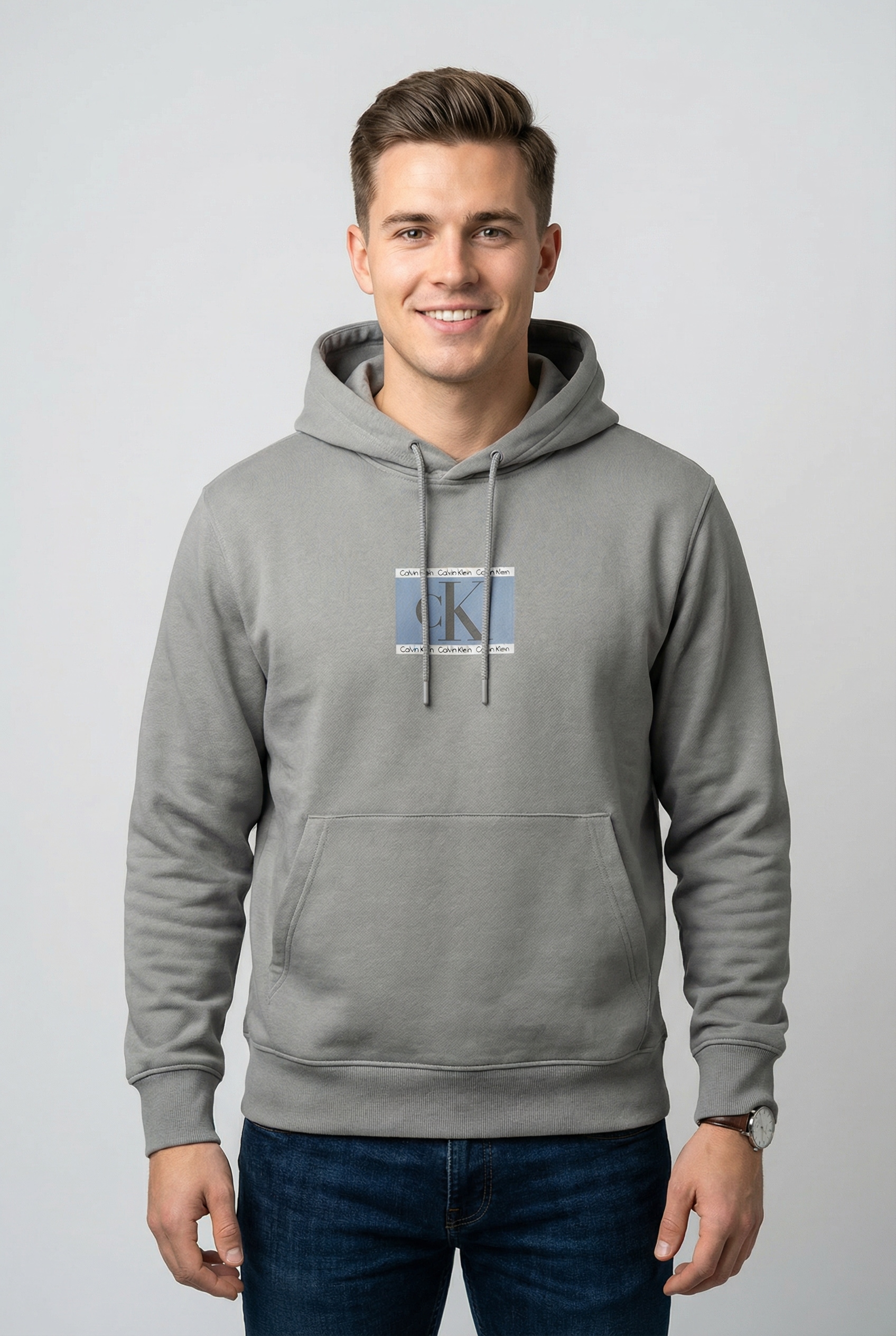 Image of Calvin Klein Kapuzensweatshirt "LS E 350TRRY SP CK B", Mit Rundhalsausschnitt