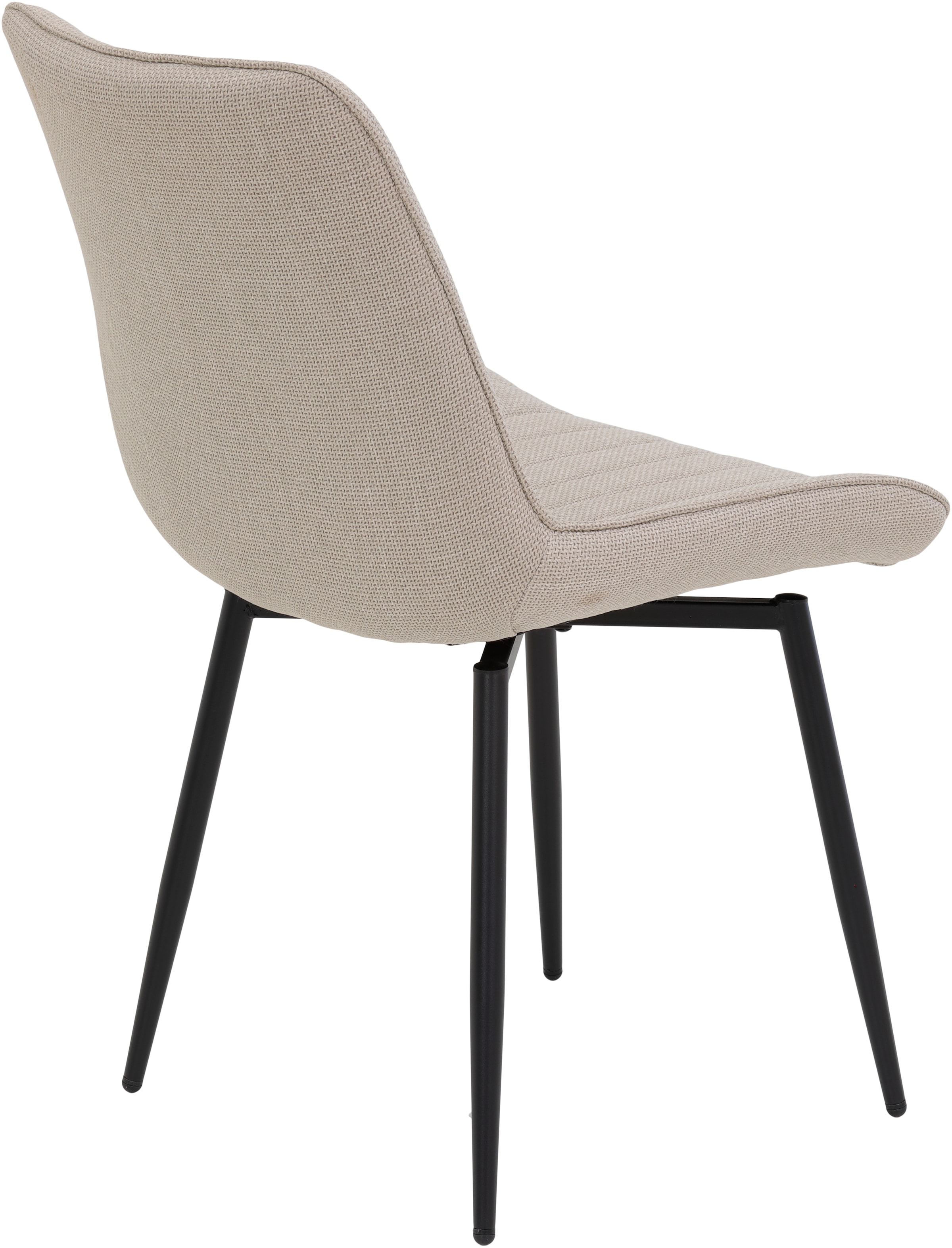 HELA Drehstuhl »Vierfussstuhl BERGEN«, (Set), 4 St., Webstoff, Esszimmerstuhl, XL-Sitzbreite, 360° drehbar