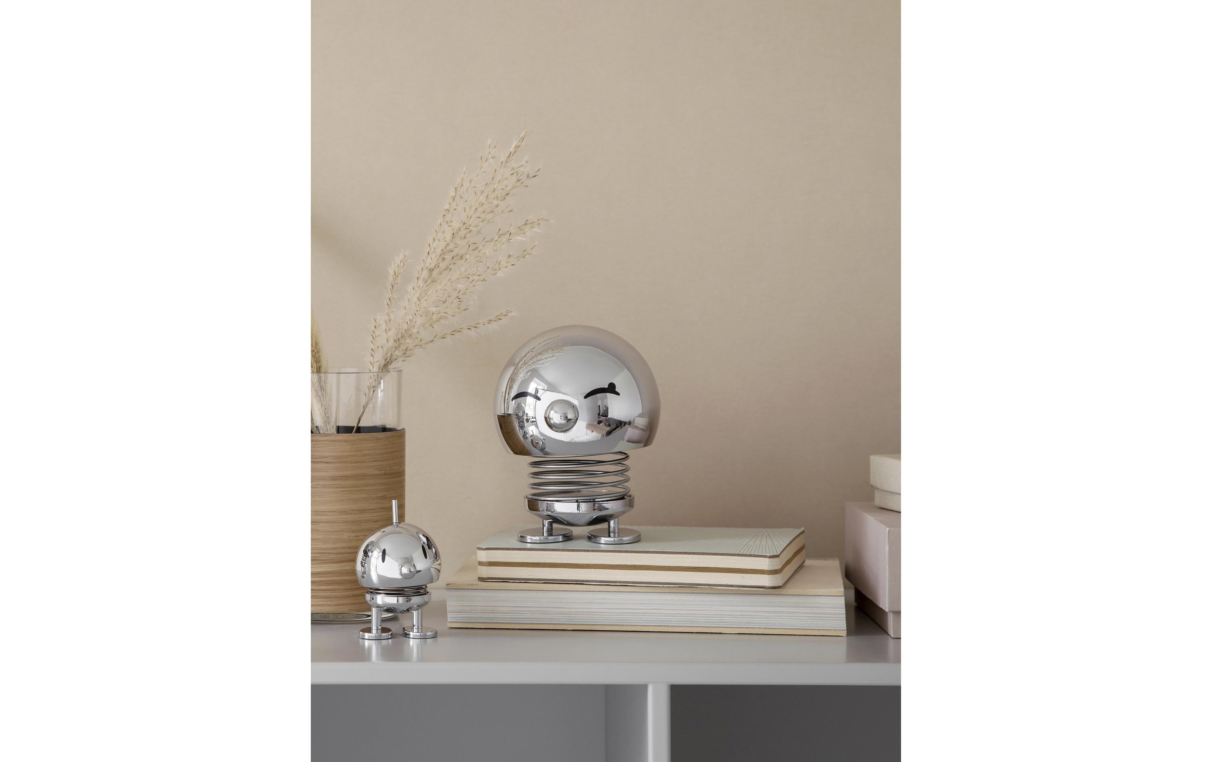 HOPTIMIST Dekofigur Classic Bumble 7,6cm Chrome silber