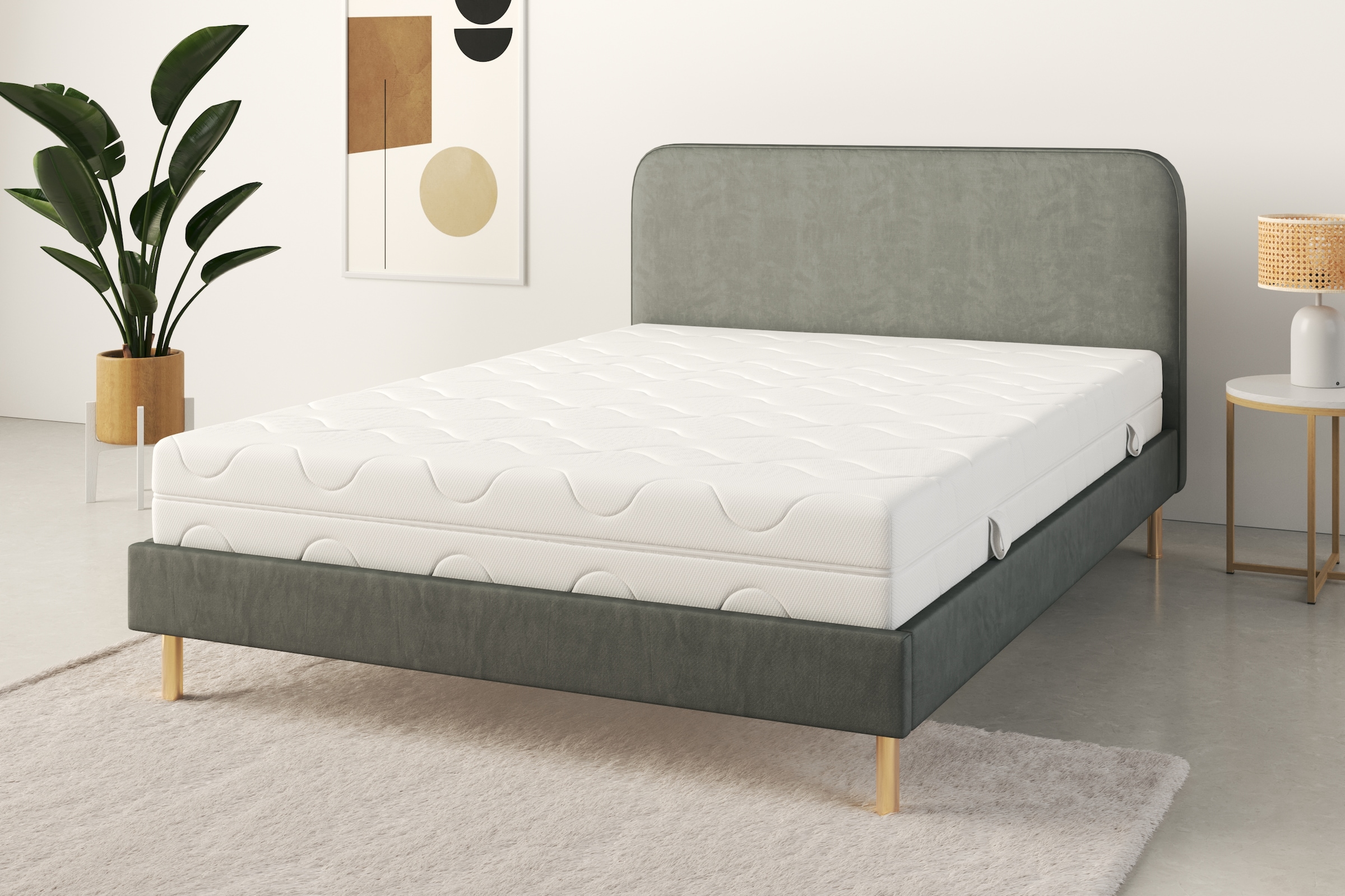 GOODproduct Taschenfederkernmatratze »Kirkja 7-Zonen Matratze 90x200 cm, 140x200 cm & weitere Grössen« 21 cm hoch 500 Federn 1 Stk. tlg. Matratzen H2 / H3, ergonomisch, atmungsaktiv