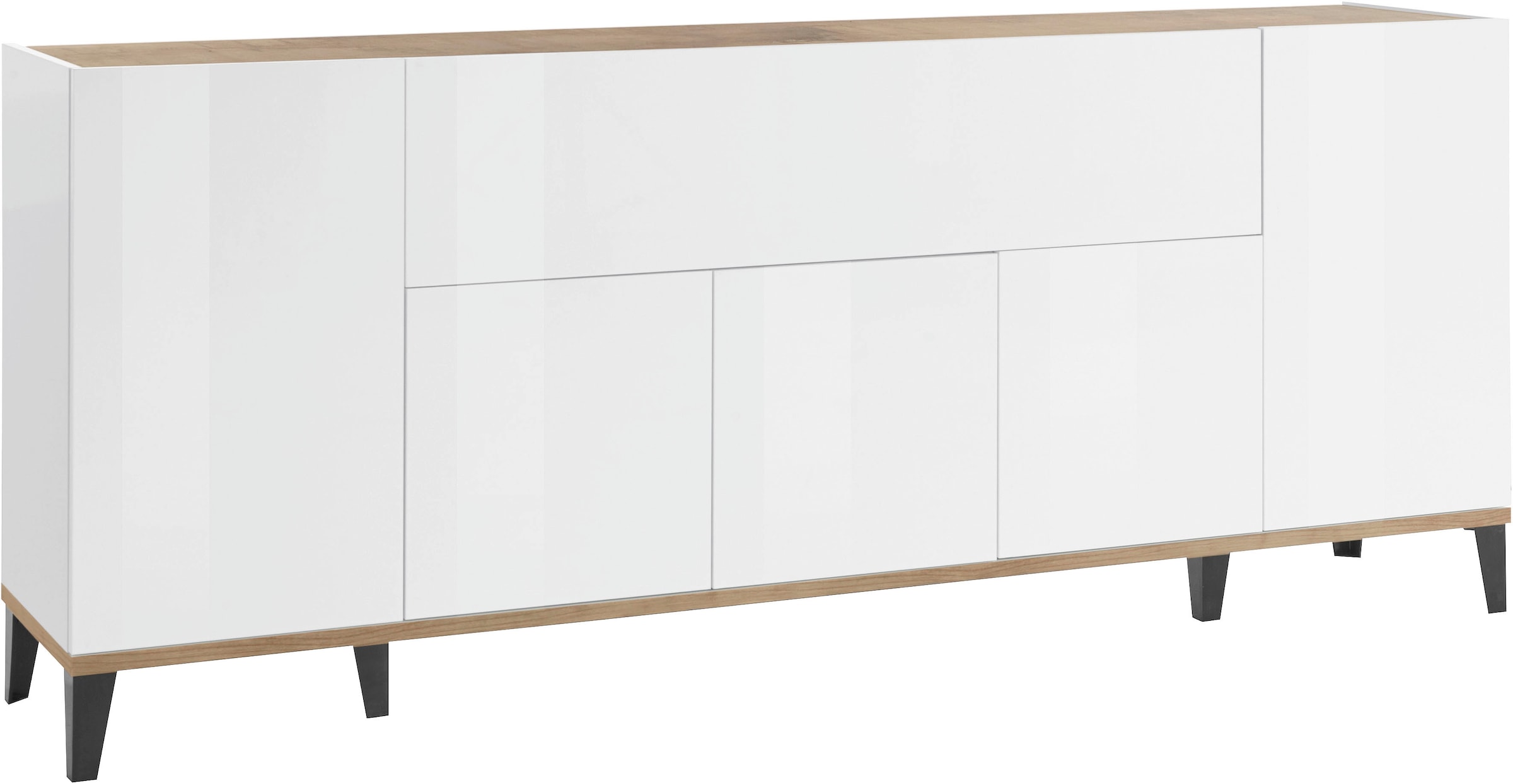 INOSIGN Sideboard »Sunrise«, Kommode mit 5 Türen und 1 Klapptür, Breite 200 cm