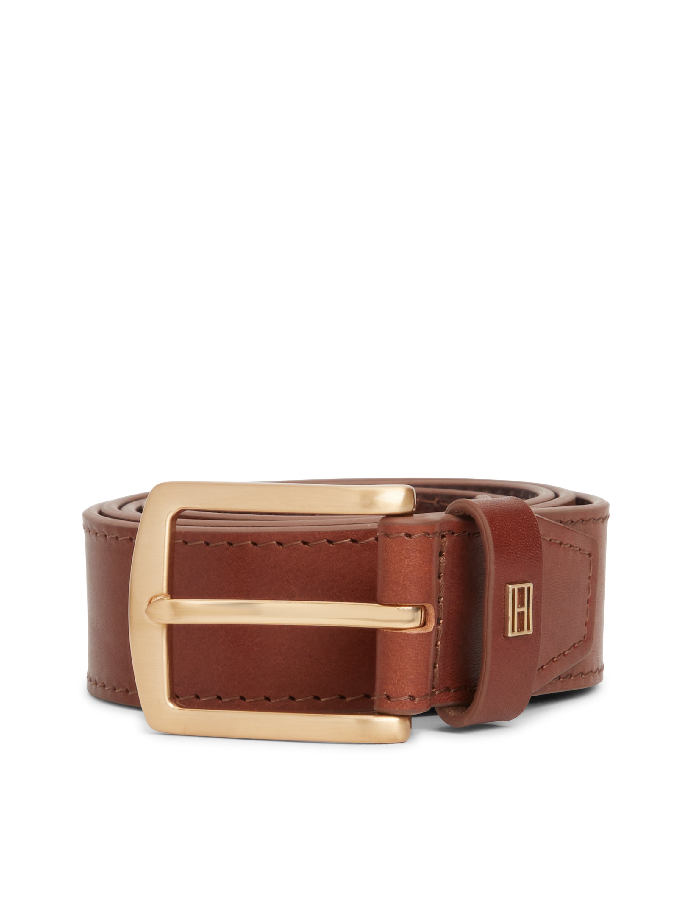 Tommy Hilfiger Ceinture en cuir »DENTON ELEVATED 3.5 cm breit« avec finition lisse