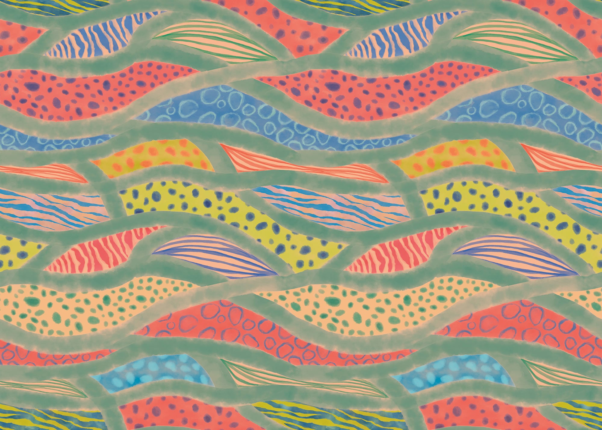 Komar Papier peint photo »Komar Vlies Fototapete - Wave Symphony - Grösse 350 x 250 cm« imprimé